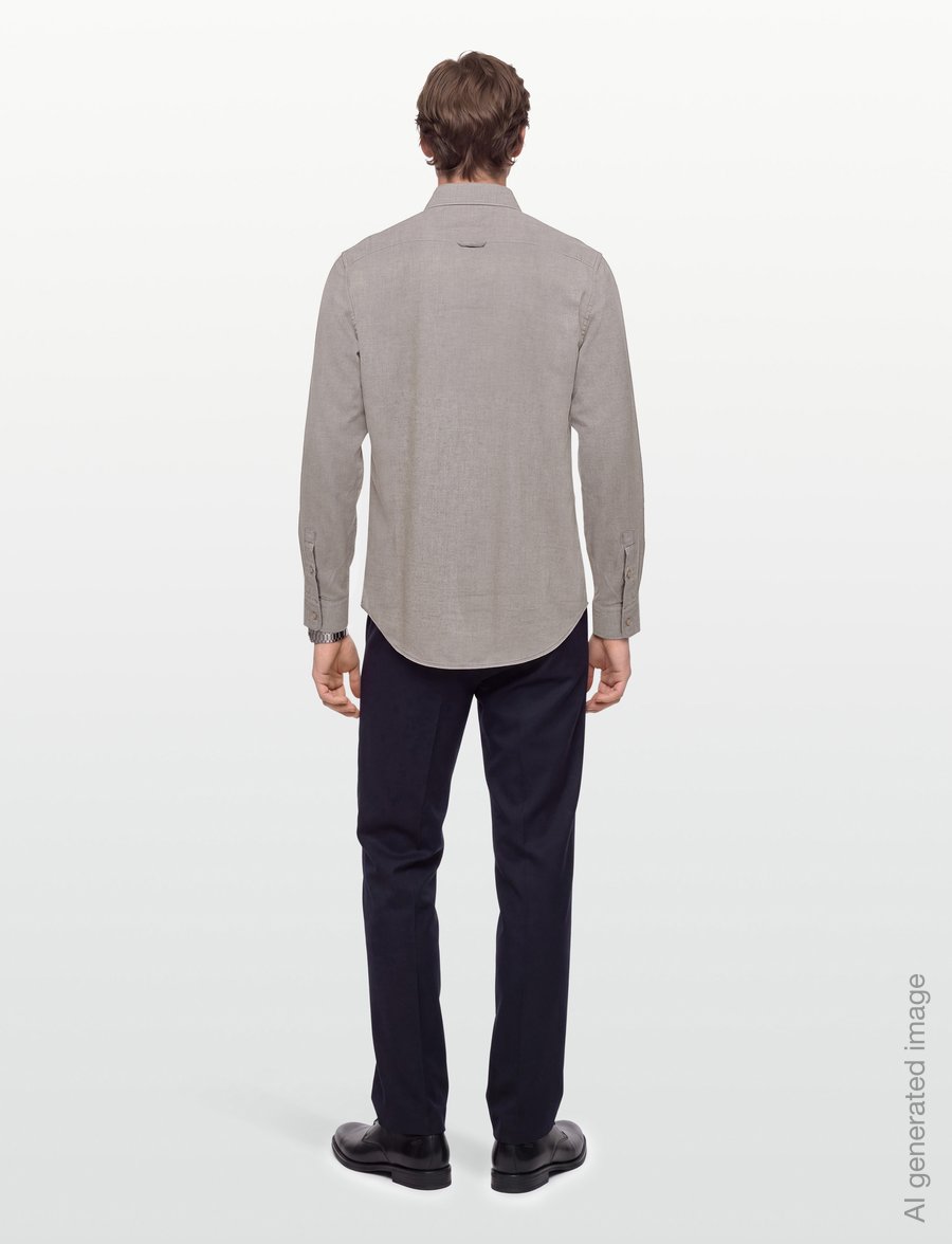 Filippa K - Zack Flannel Shirt - flannel shirts - mid brown - 4