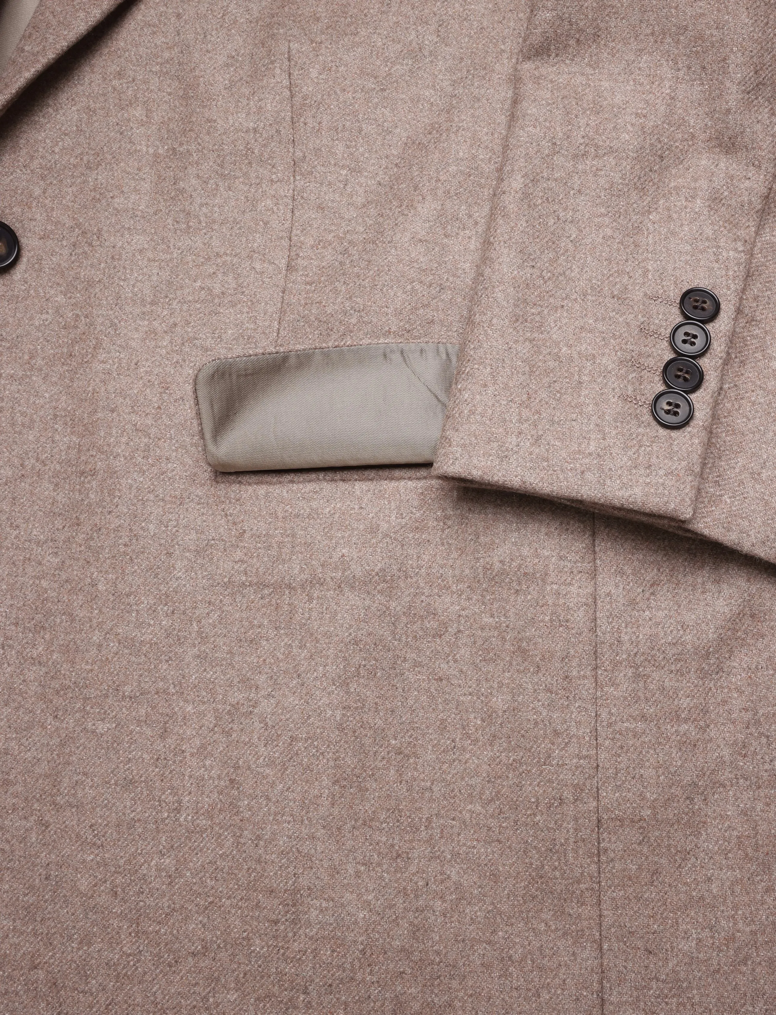 Filippa K - Delilah Flannel Blazer - enkelknäppta kavajer - driftwood - 4