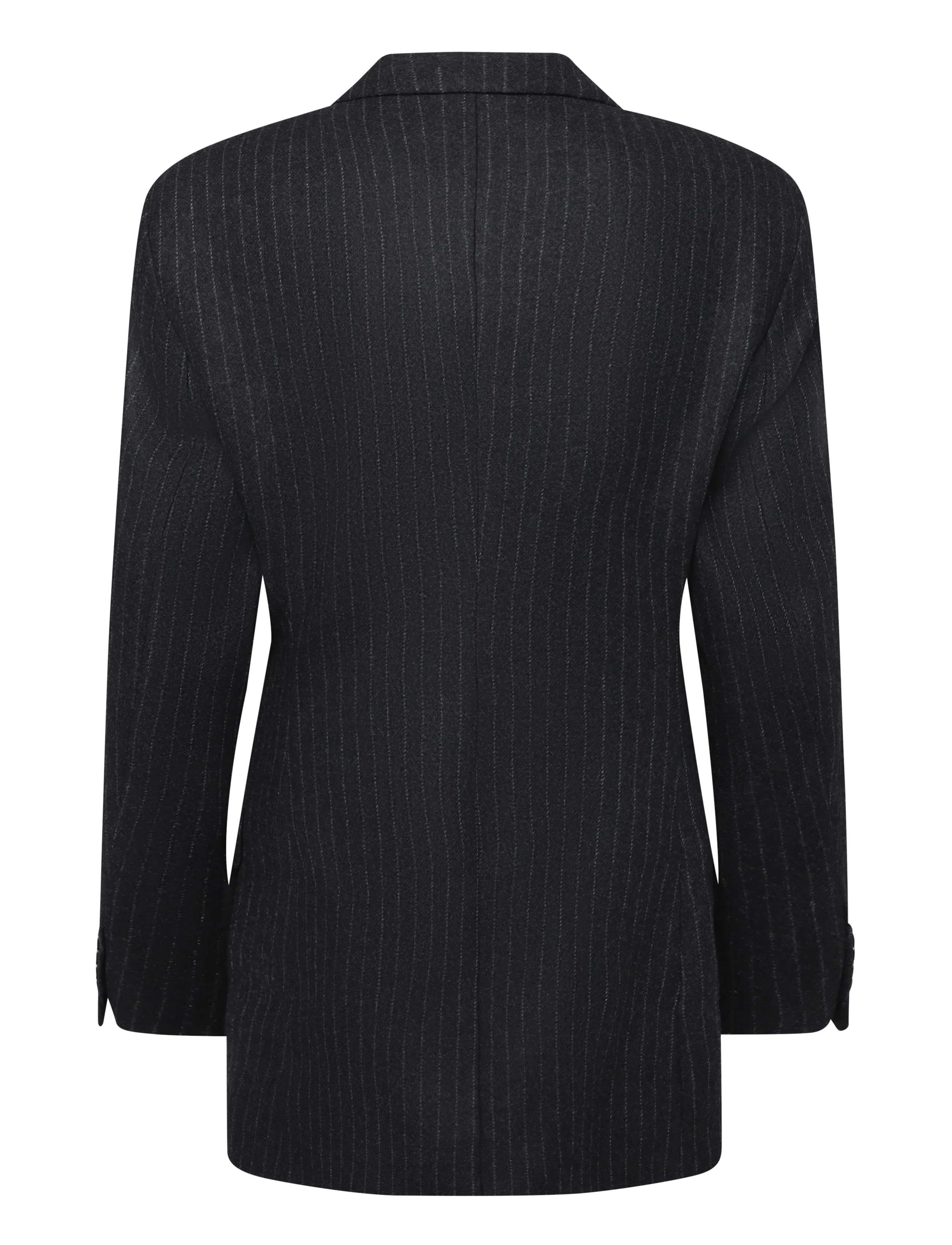 Filippa K - Hourglass Pinstripe Flannel Bl - einreihige blazer - anthracite pinstripe - 1