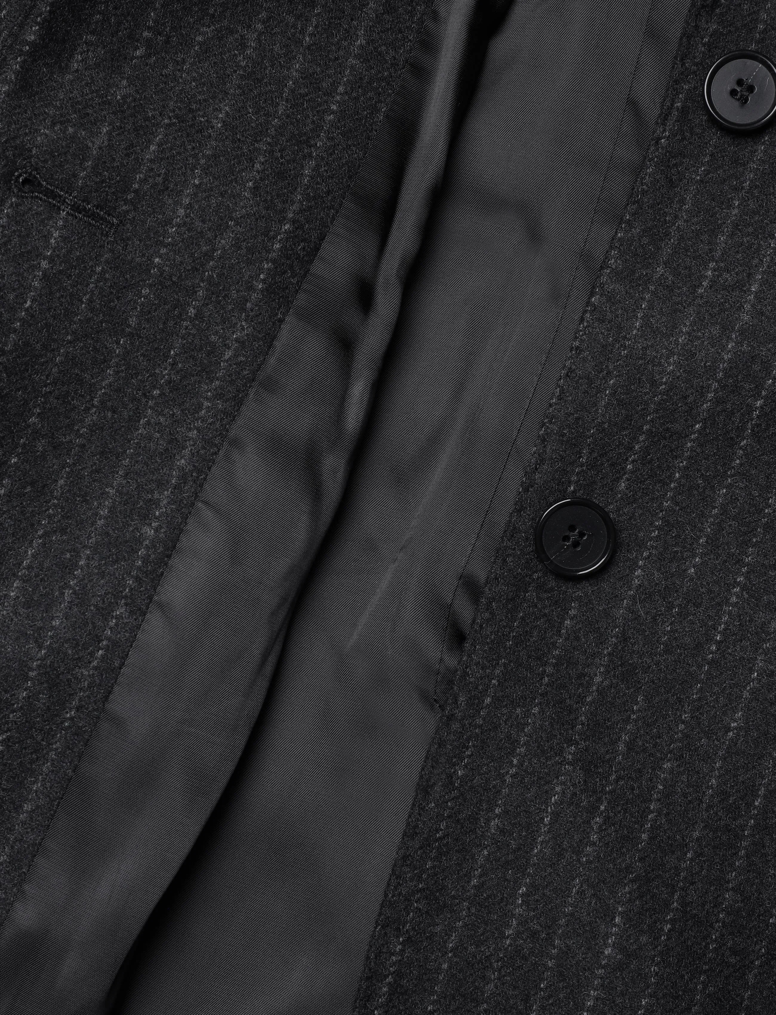 Filippa K - Hourglass Pinstripe Flannel Bl - einreihige blazer - anthracite pinstripe - 3