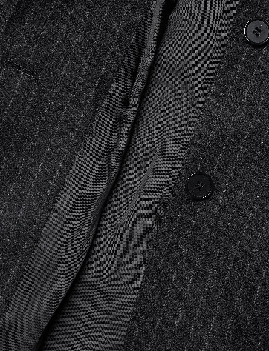 Filippa K - Hourglass Pinstripe Flannel Bl - einreihige blazer - anthracite pinstripe - 3