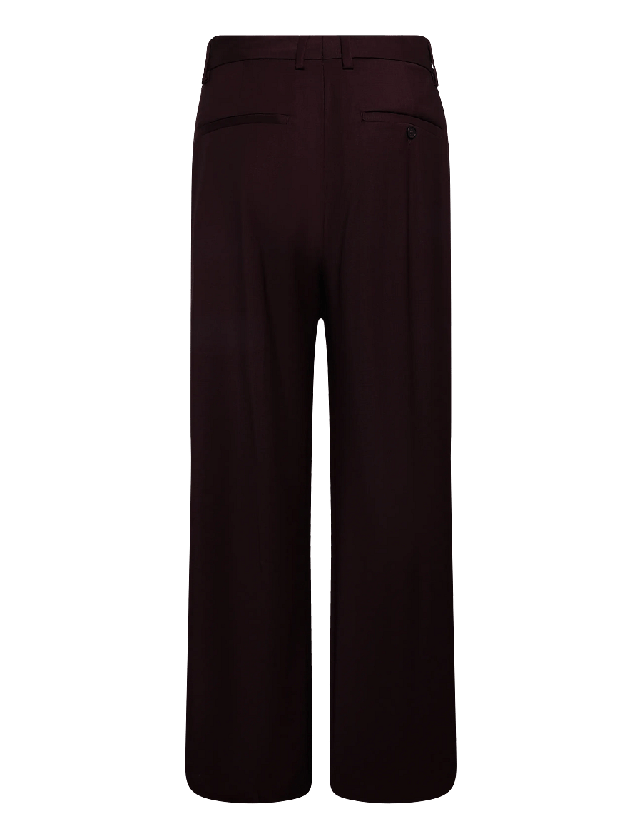 Filippa K - Harlow Wool Trousers - kostymbyxor - burgundy - 1