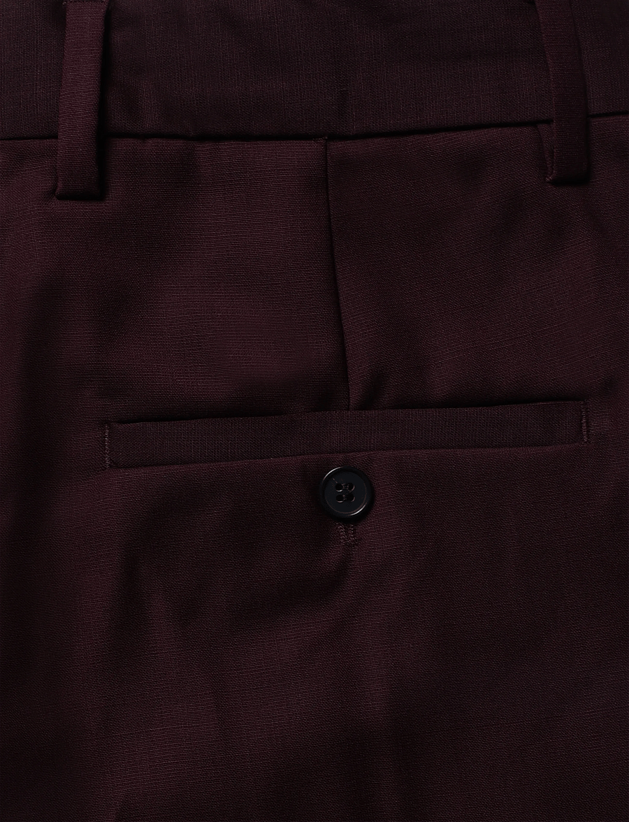 Filippa K - Harlow Wool Trousers - kostymbyxor - burgundy - 2