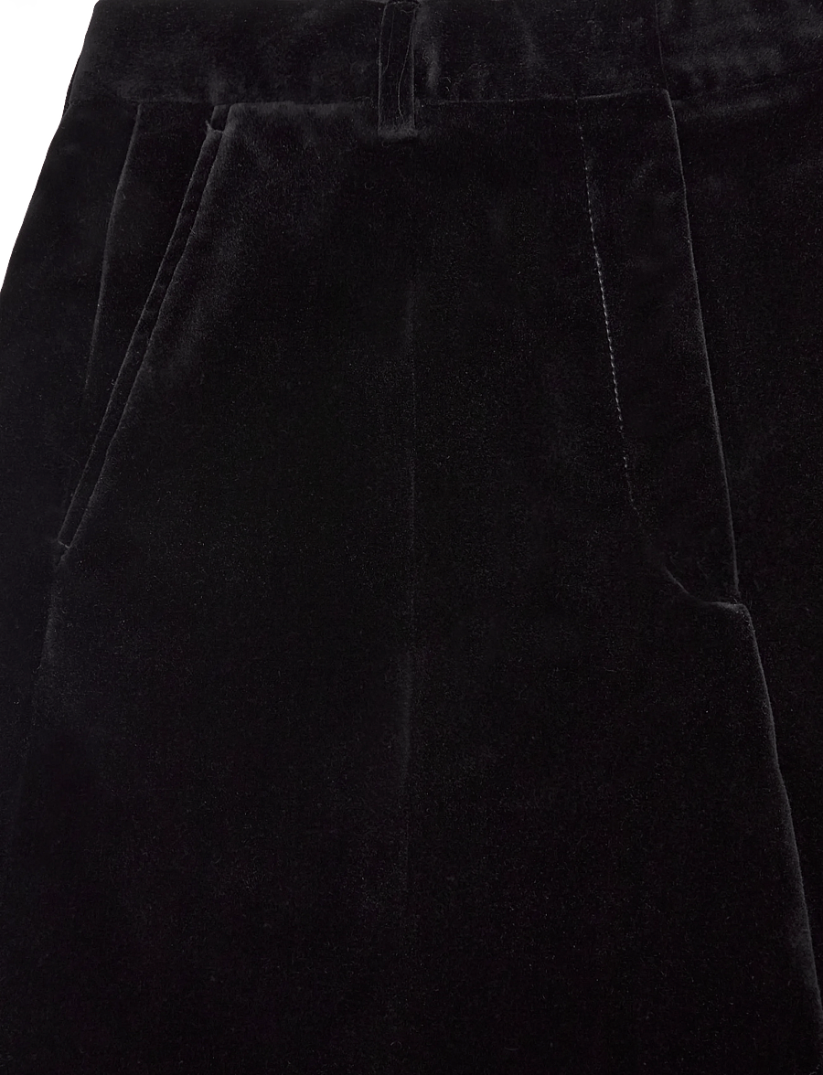 Filippa K - Harlow Velvet Trousers - wide leg trousers - black - 2