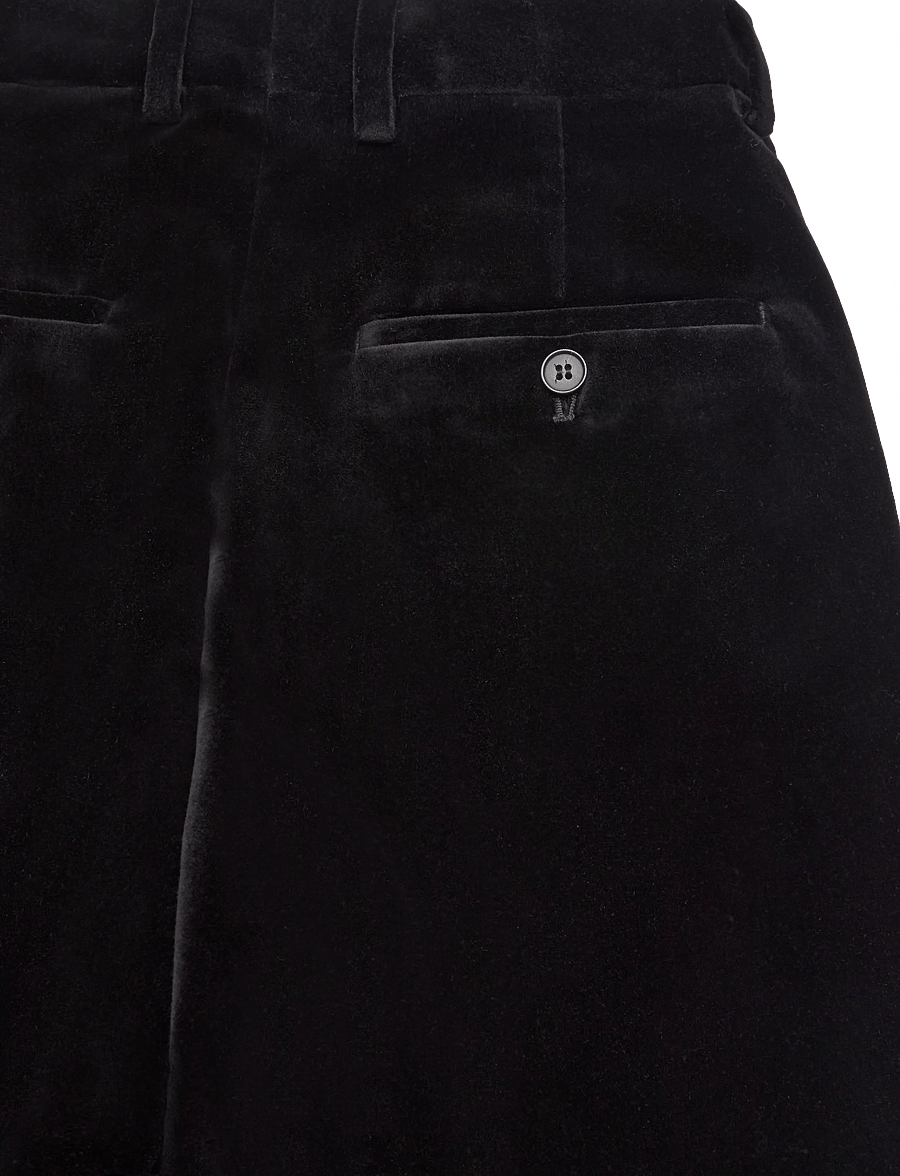 Filippa K - Harlow Velvet Trousers - wide leg trousers - black - 4