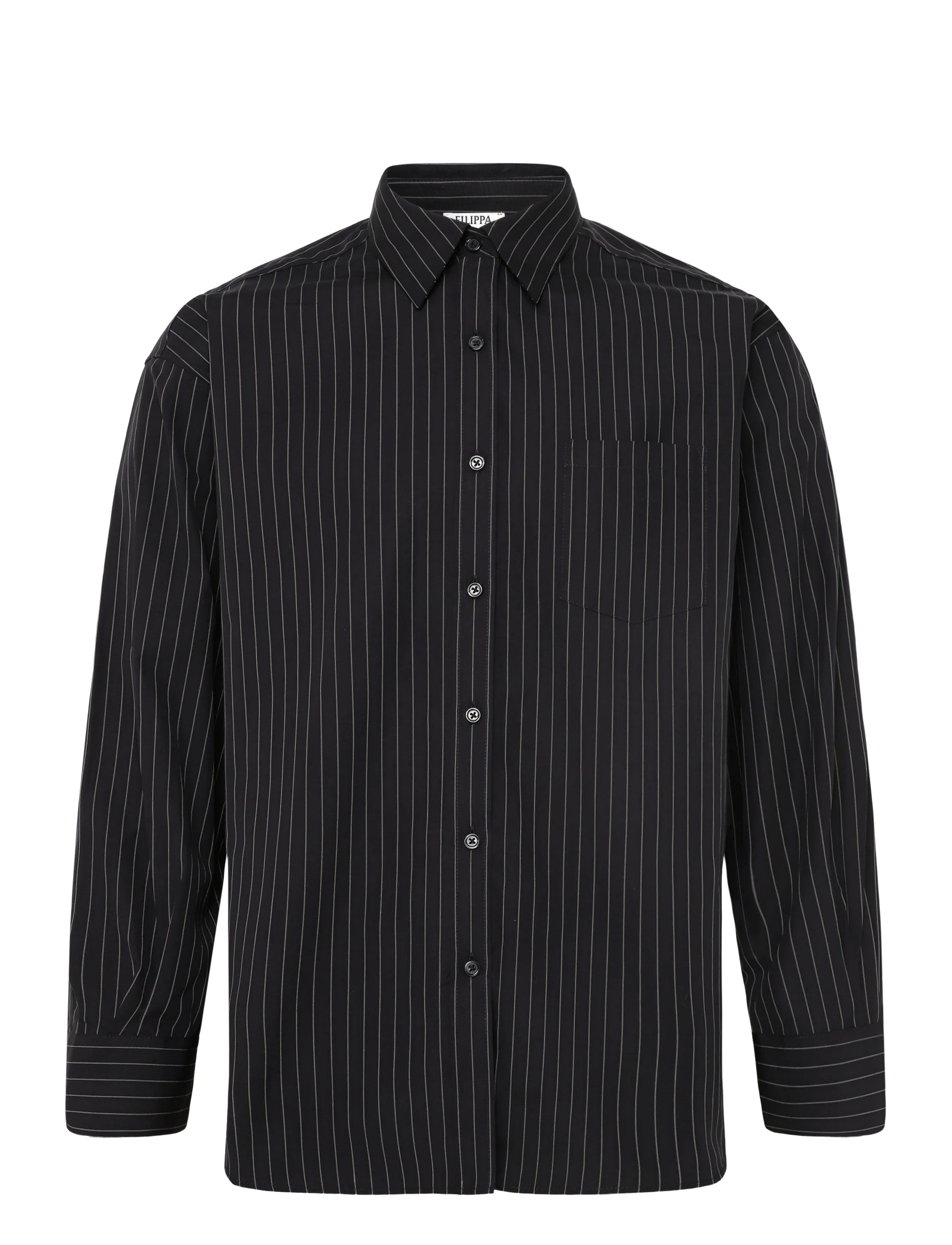Filippa K Sammy Poplin Pinstripe Shirt - Hemden - ANTHRACITE PINSTRIPE / grey