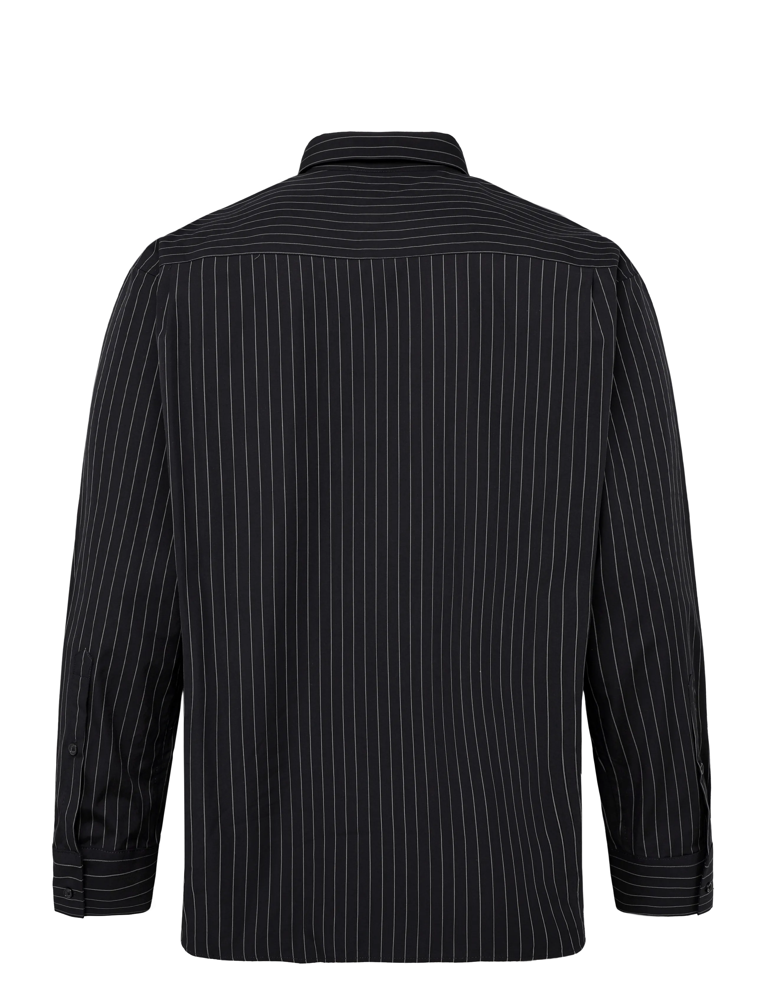 Filippa K - Sammy Poplin Pinstripe Shirt - langärmlige hemden - anthracite pinstripe - 1