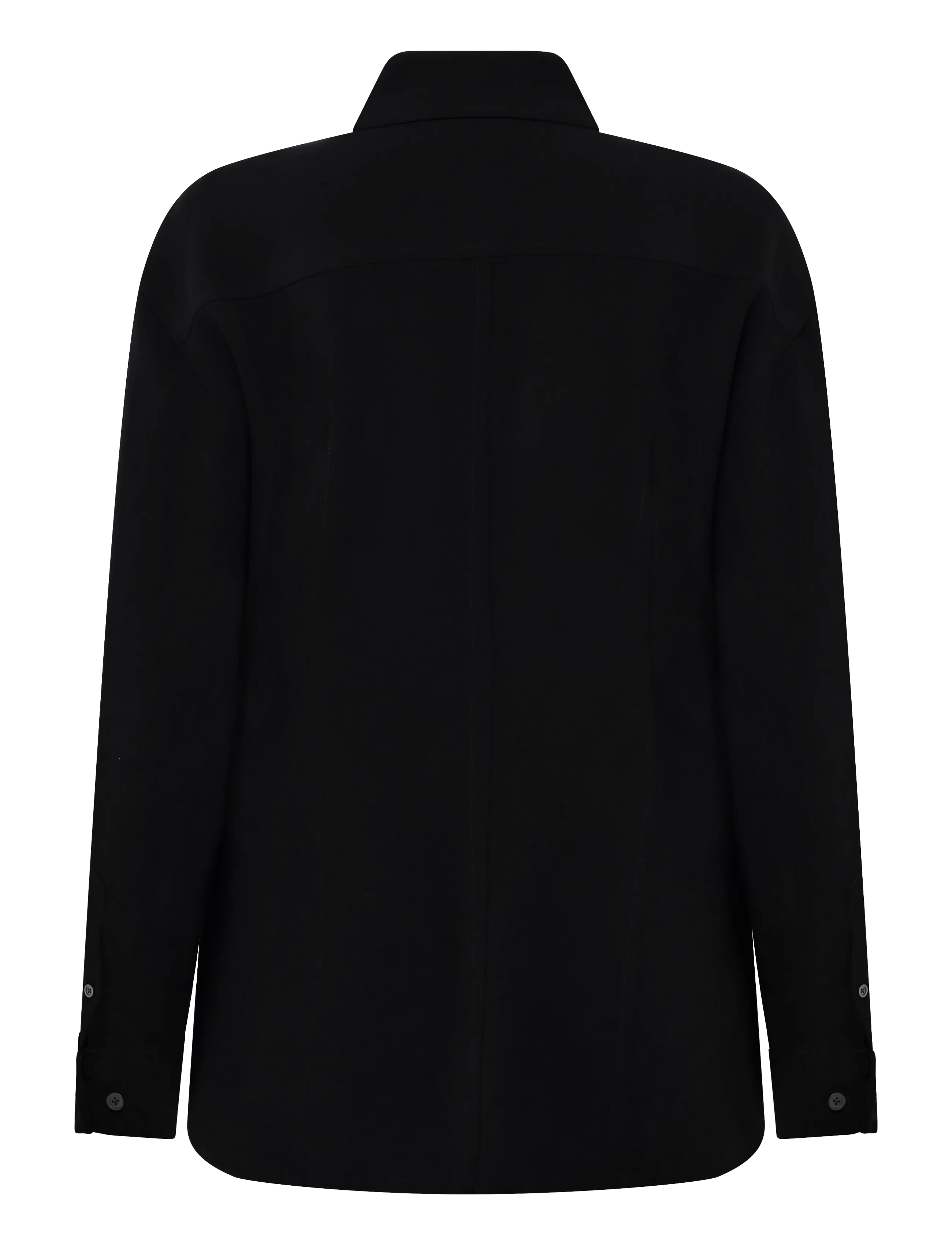 Filippa K - Draped Hourglass Overshirt - overshirts - black - 1
