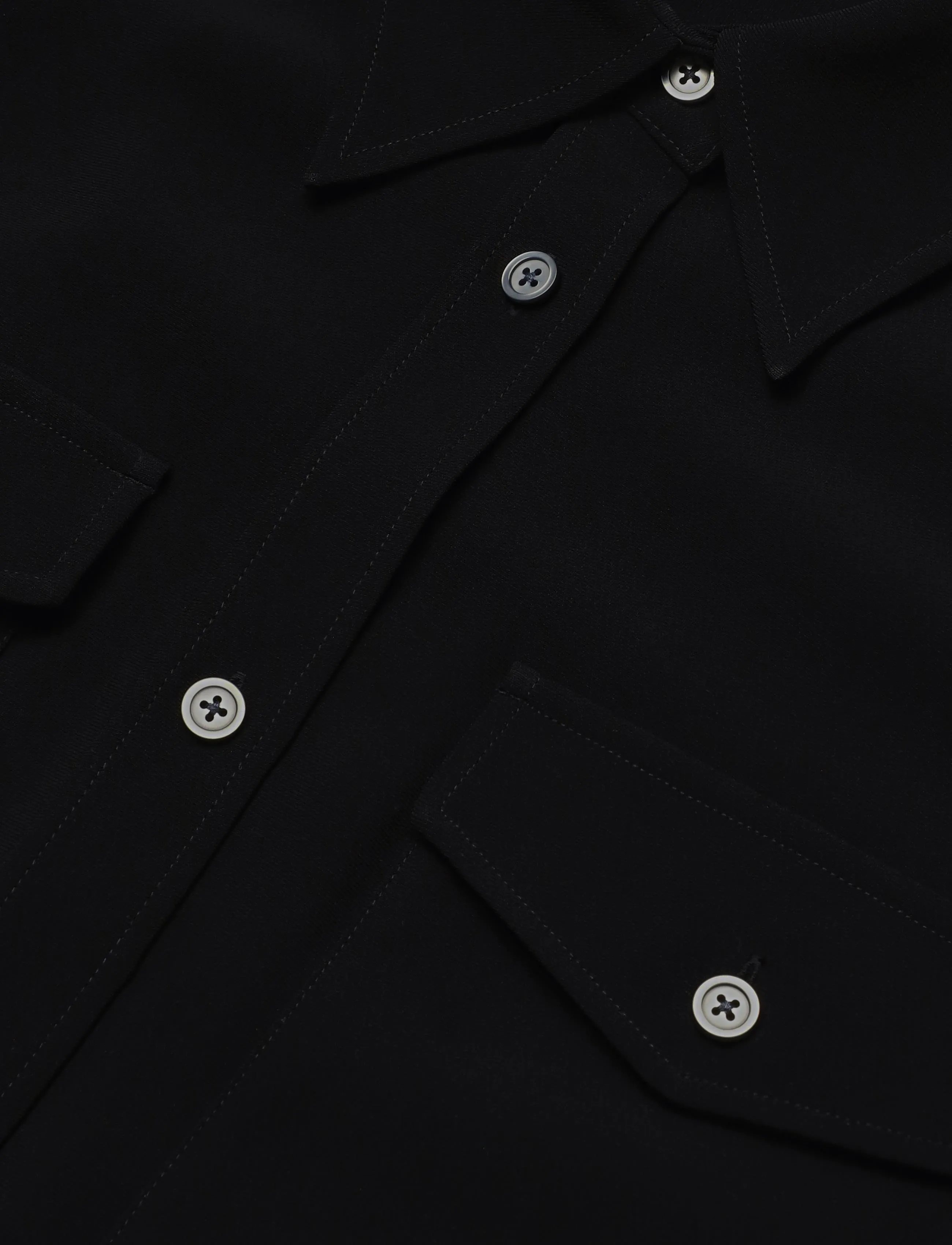 Filippa K - Draped Hourglass Overshirt - overshirts - black - 2