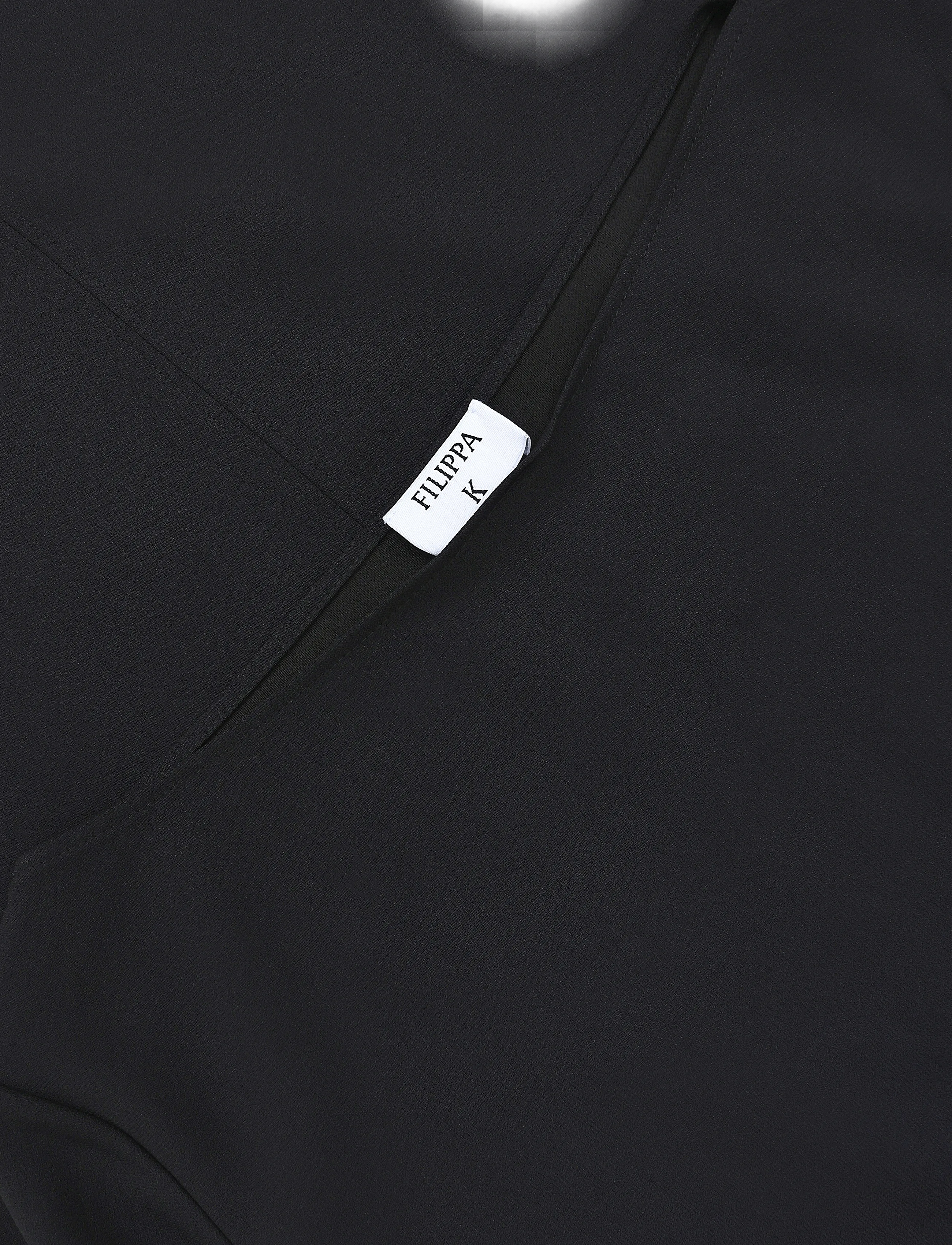 Filippa K - Naia Boatneck Dress - midikleider - black - 2