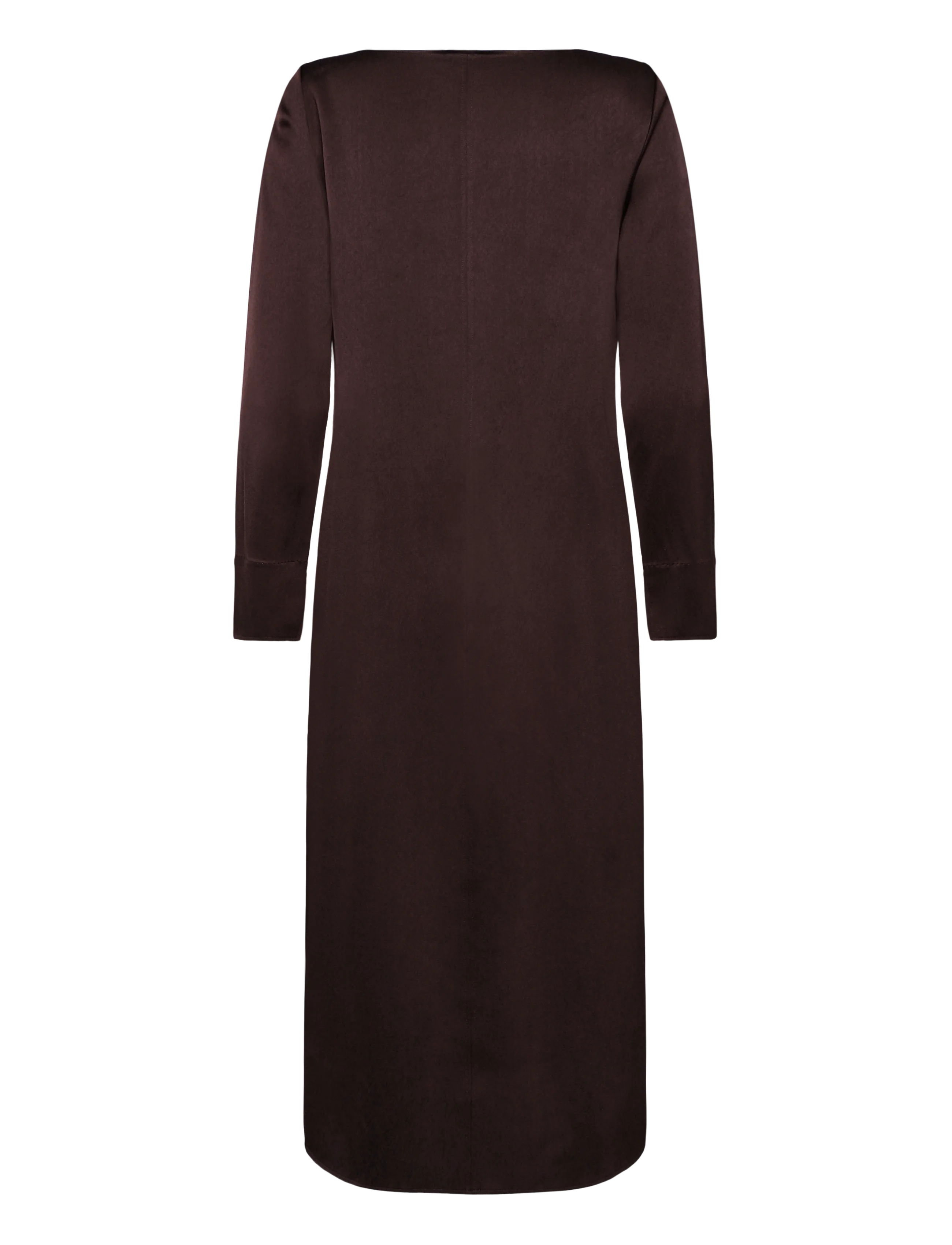 Filippa K - Naia Boatneck Dress - midikleider - dark chocolate - 1
