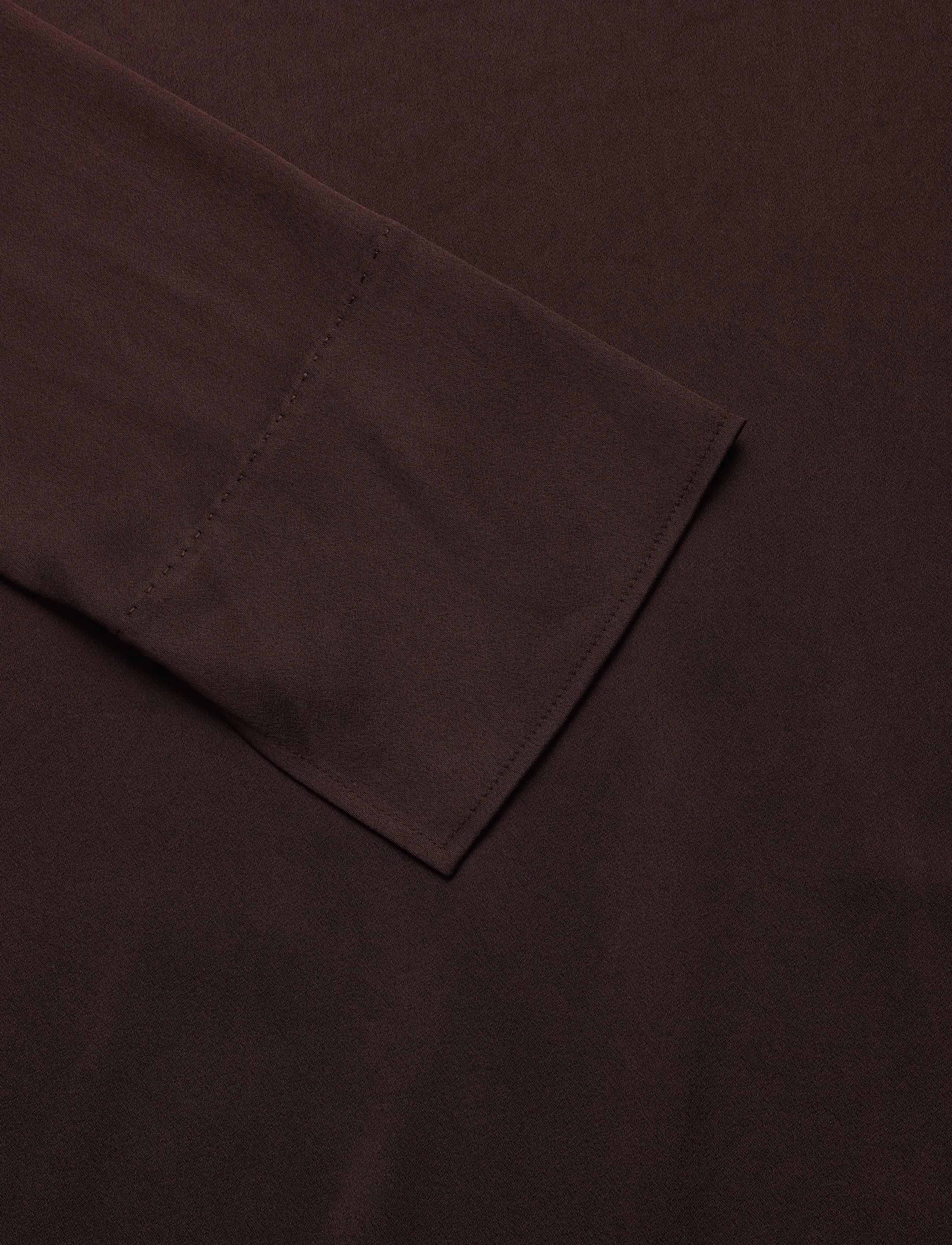 Filippa K - Naia Boatneck Dress - midikleider - dark chocolate - 3