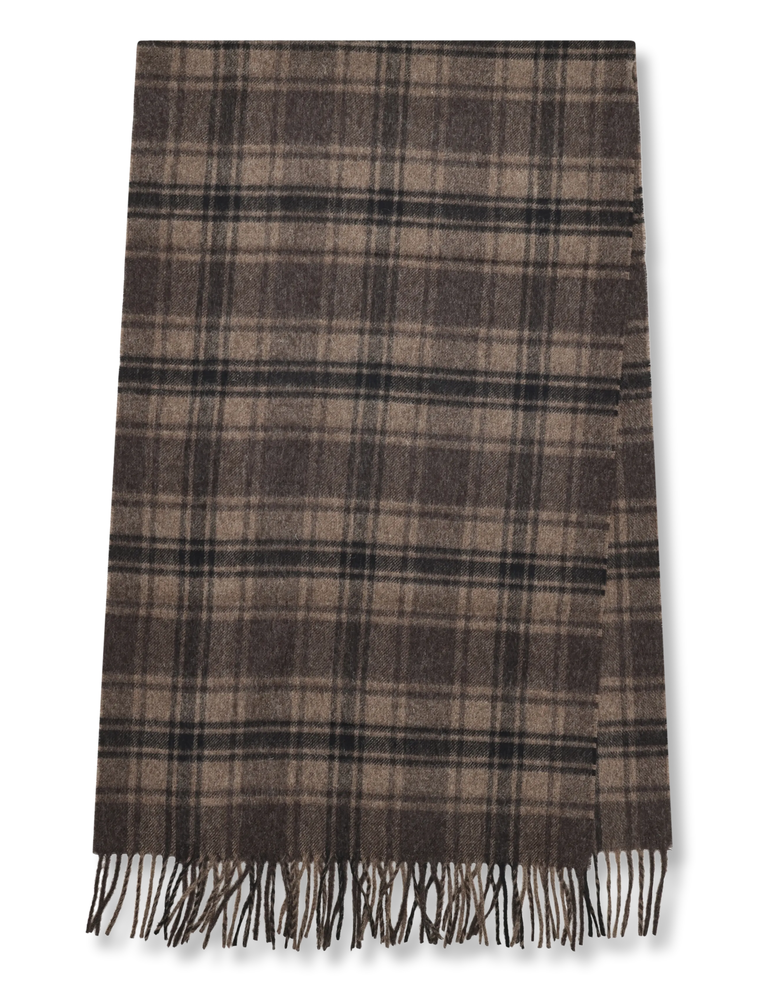 Filippa K - Merino Check Scarf - halstørklæder - brown check - 1