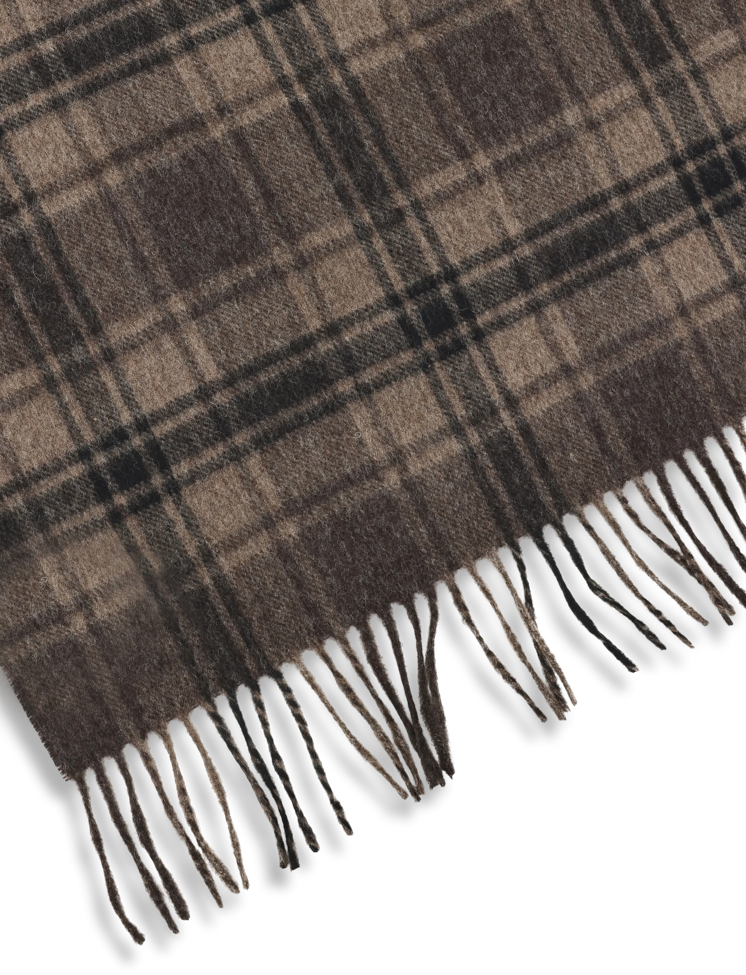 Filippa K - Merino Check Scarf - halstørklæder - brown check - 2