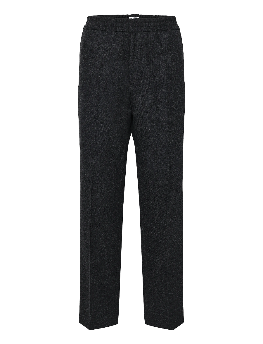 Filippa K - Theo Flannel Trousers - freizeithosen - anthracite melange - 1