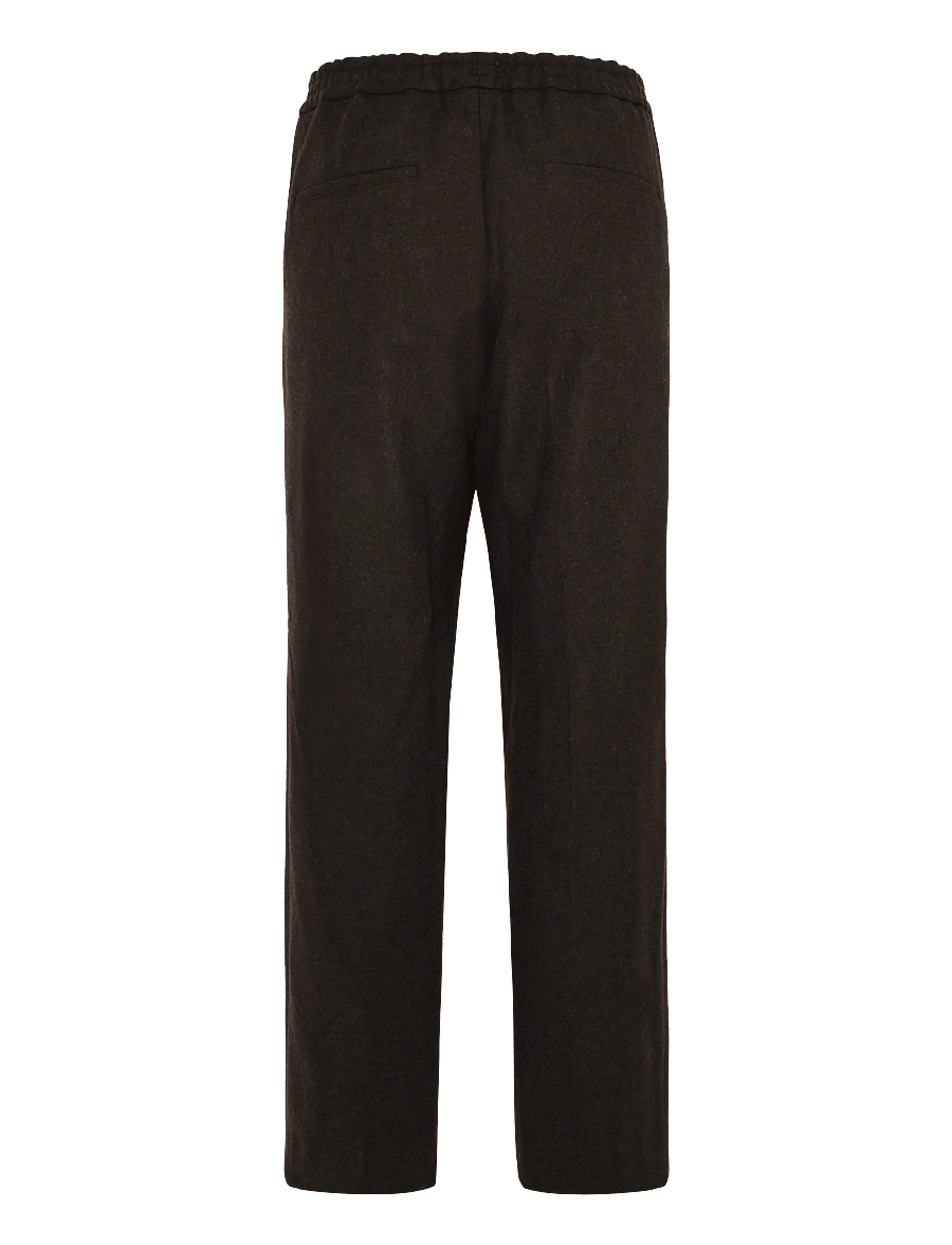 Filippa K - Theo Flannel Trousers - casual byxor - walnut brown - 1