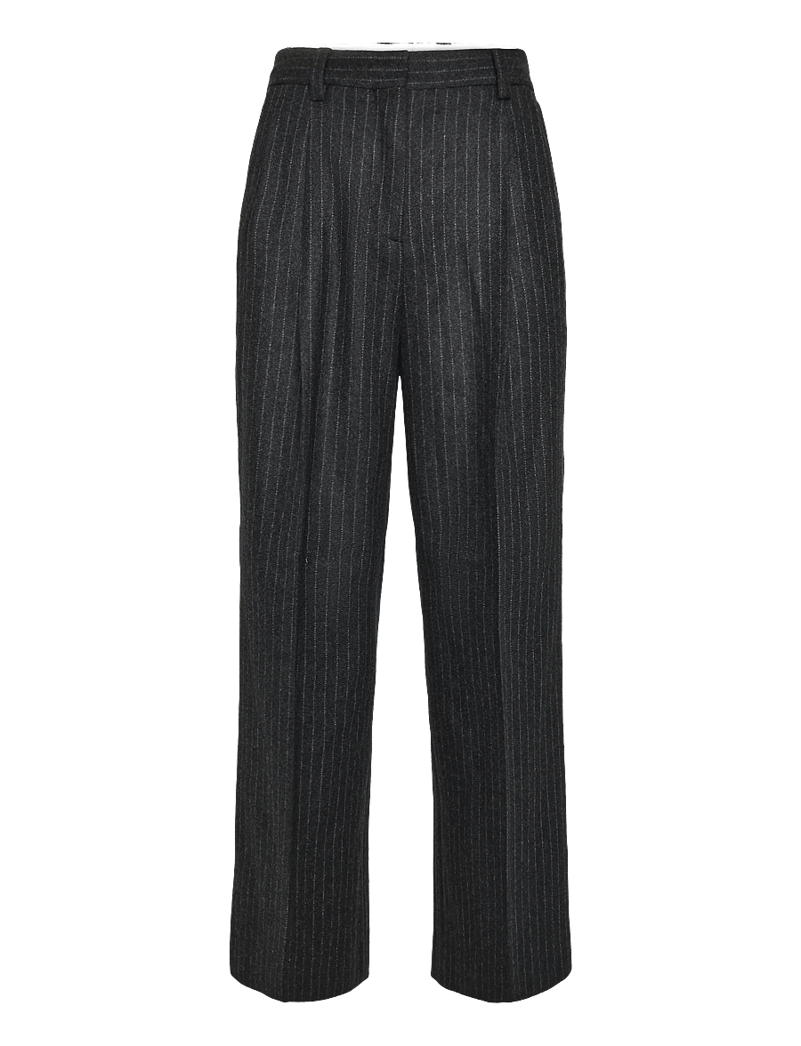 Filippa K - Darcey Flannel Pinstripe Trous - pidulikud püksid - anthracite pinstripe - 0