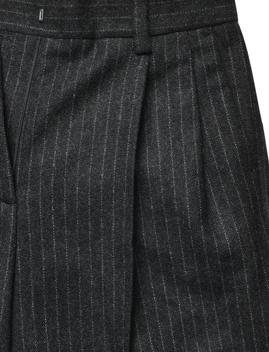 Filippa K - Darcey Flannel Pinstripe Trous - pidulikud püksid - anthracite pinstripe - 2