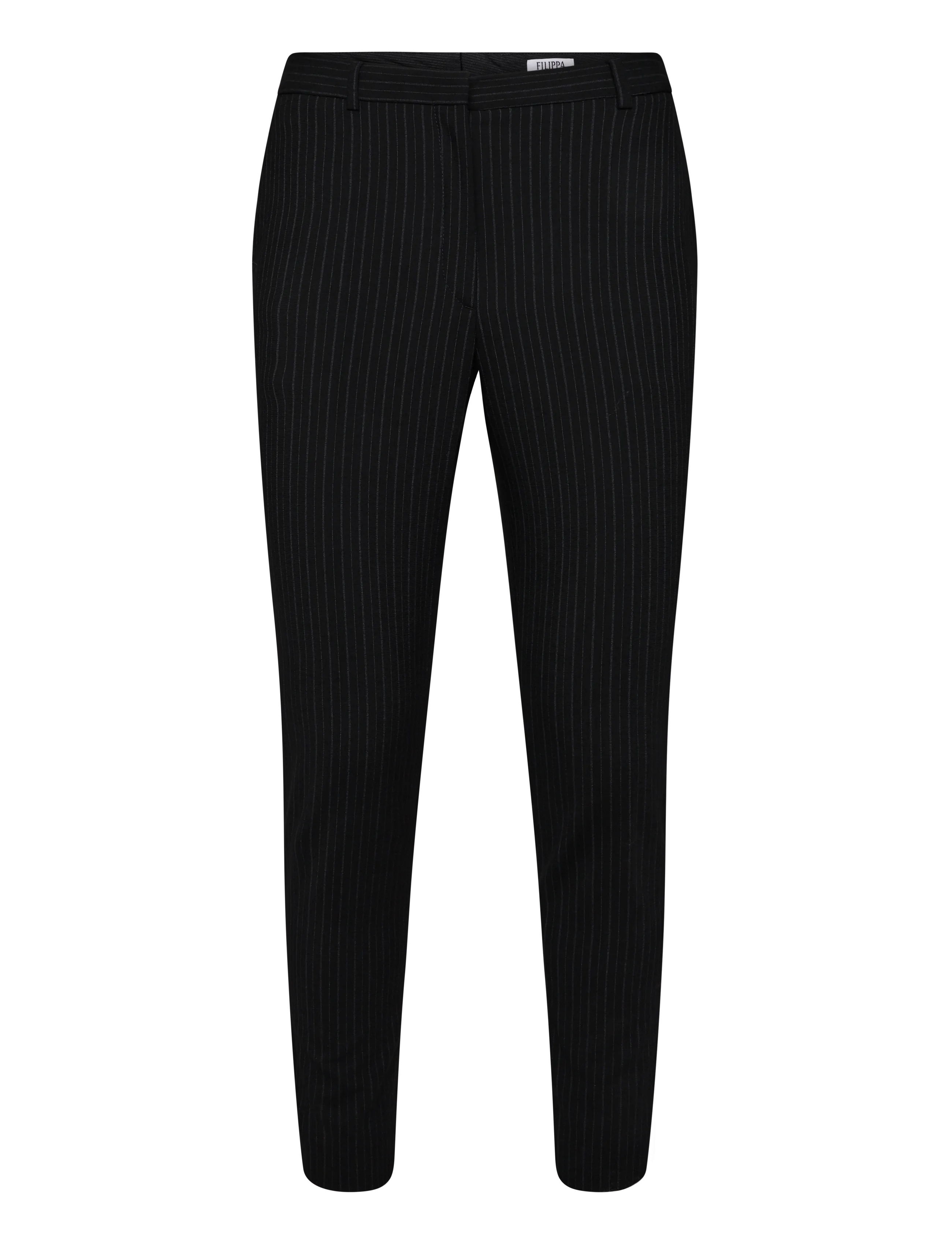 Filippa K Emma Cropped Pinstripe Trouser - Kleidung - BLACK / black