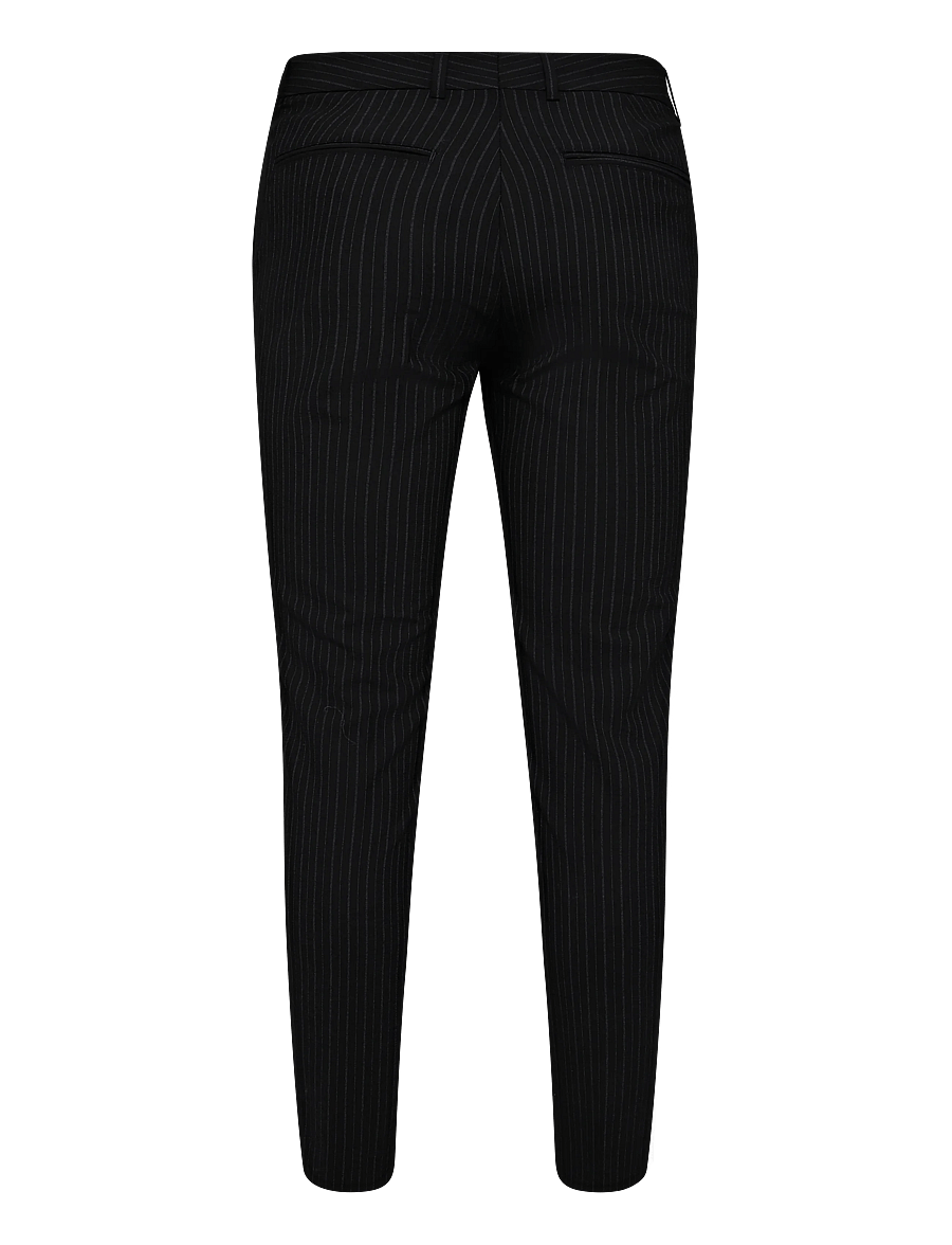 Filippa K - Emma Cropped Pinstripe Trouser - pidulikud püksid - black - 1