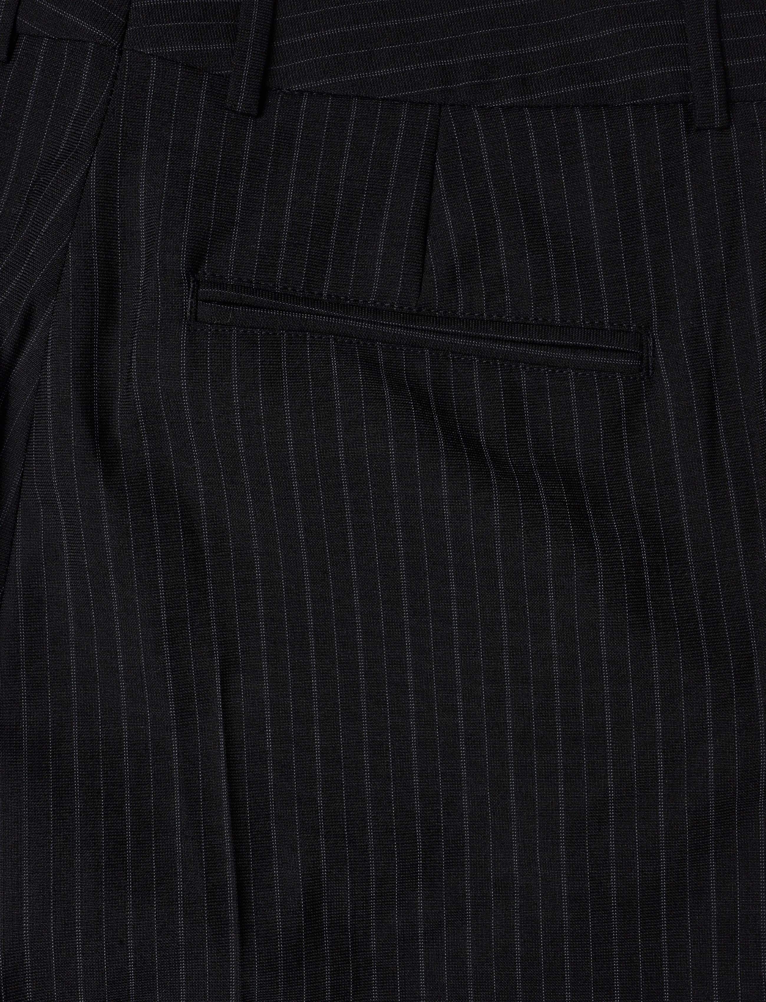 Filippa K - Emma Cropped Pinstripe Trouser - black - 2