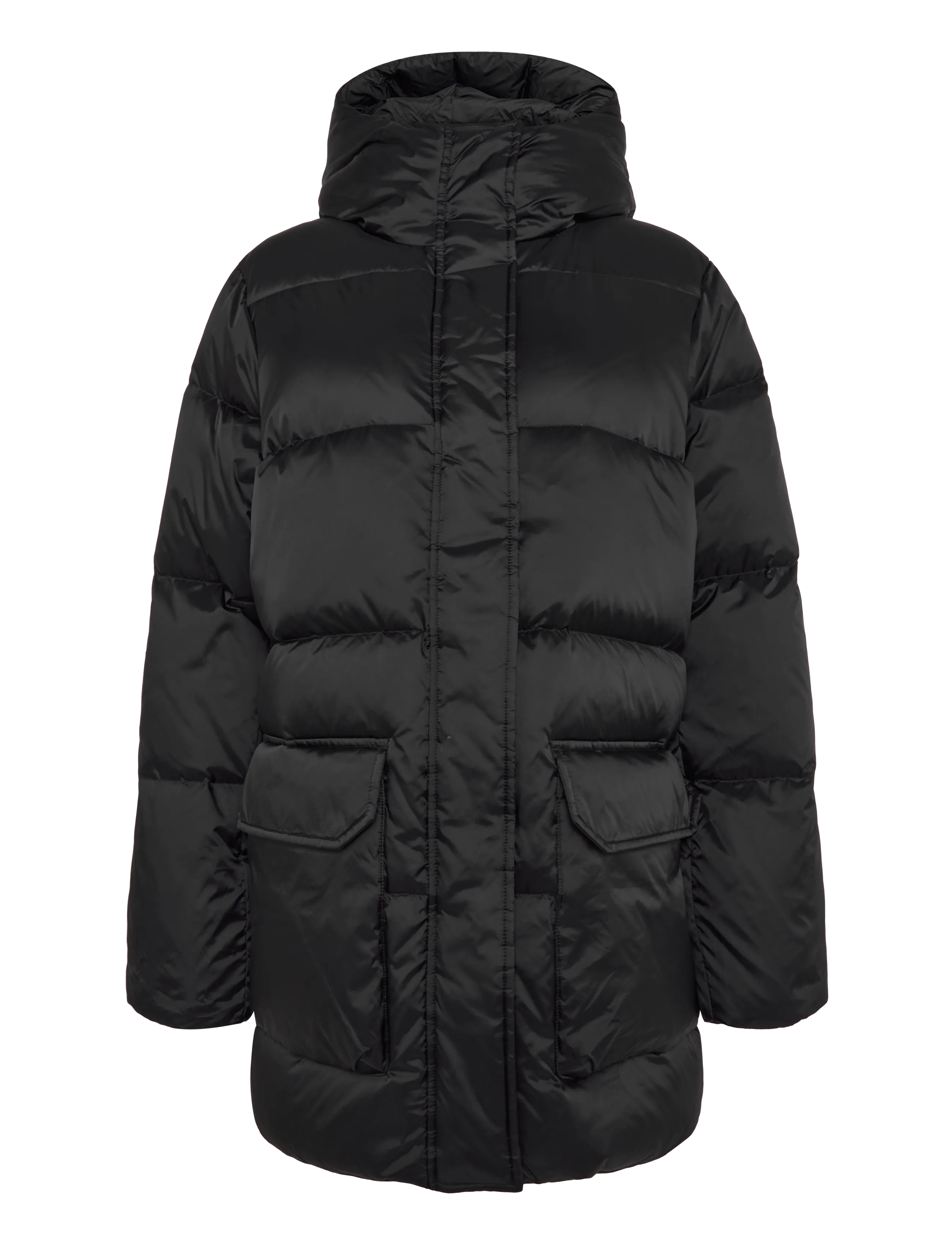 Filippa K Hooded Puffer Jacket - Rõivad - BLACK / black