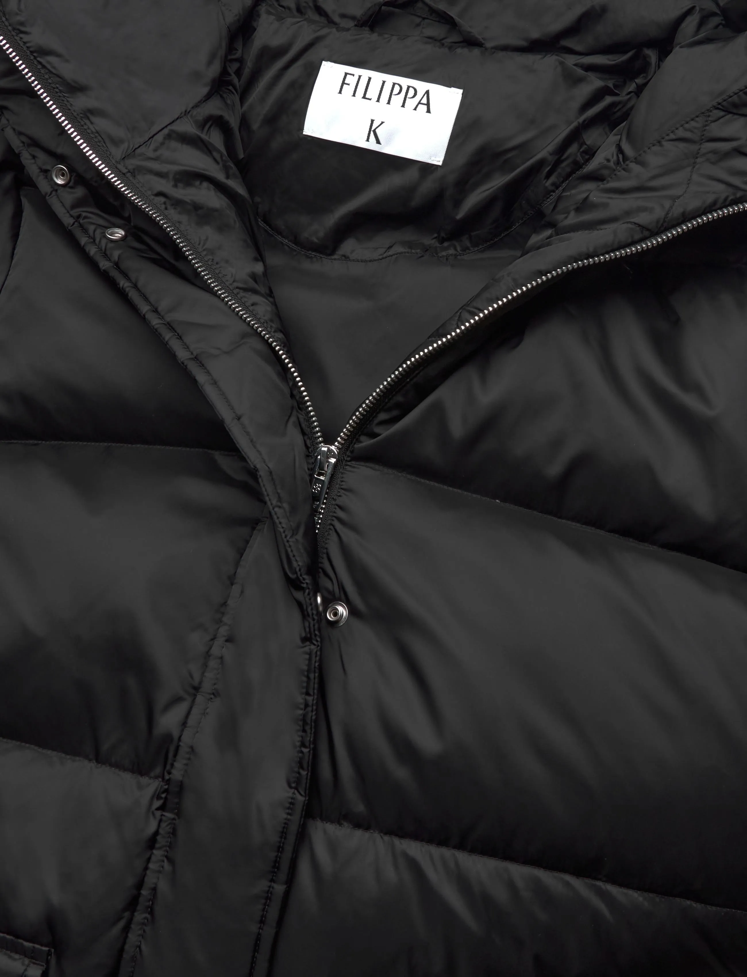 Filippa K - Hooded Puffer Jacket - voodriga mantlid - black - 2