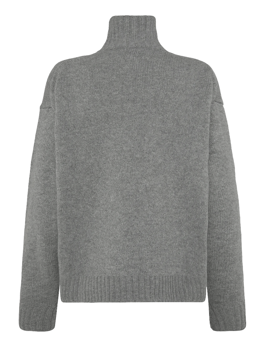 Filippa K - Wool Cashmere Turtleneck Sweat - rollkragenpullover - grey melange - 1