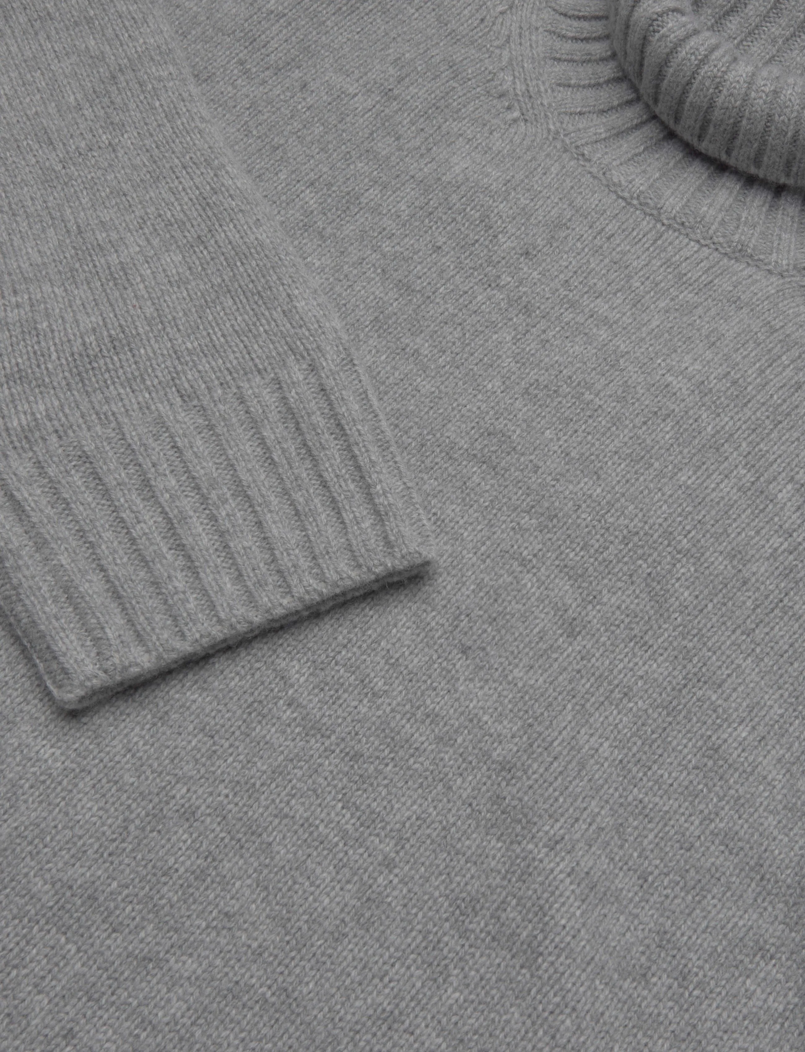 Filippa K - Wool Cashmere Turtleneck Sweat - rollkragenpullover - grey melange - 2