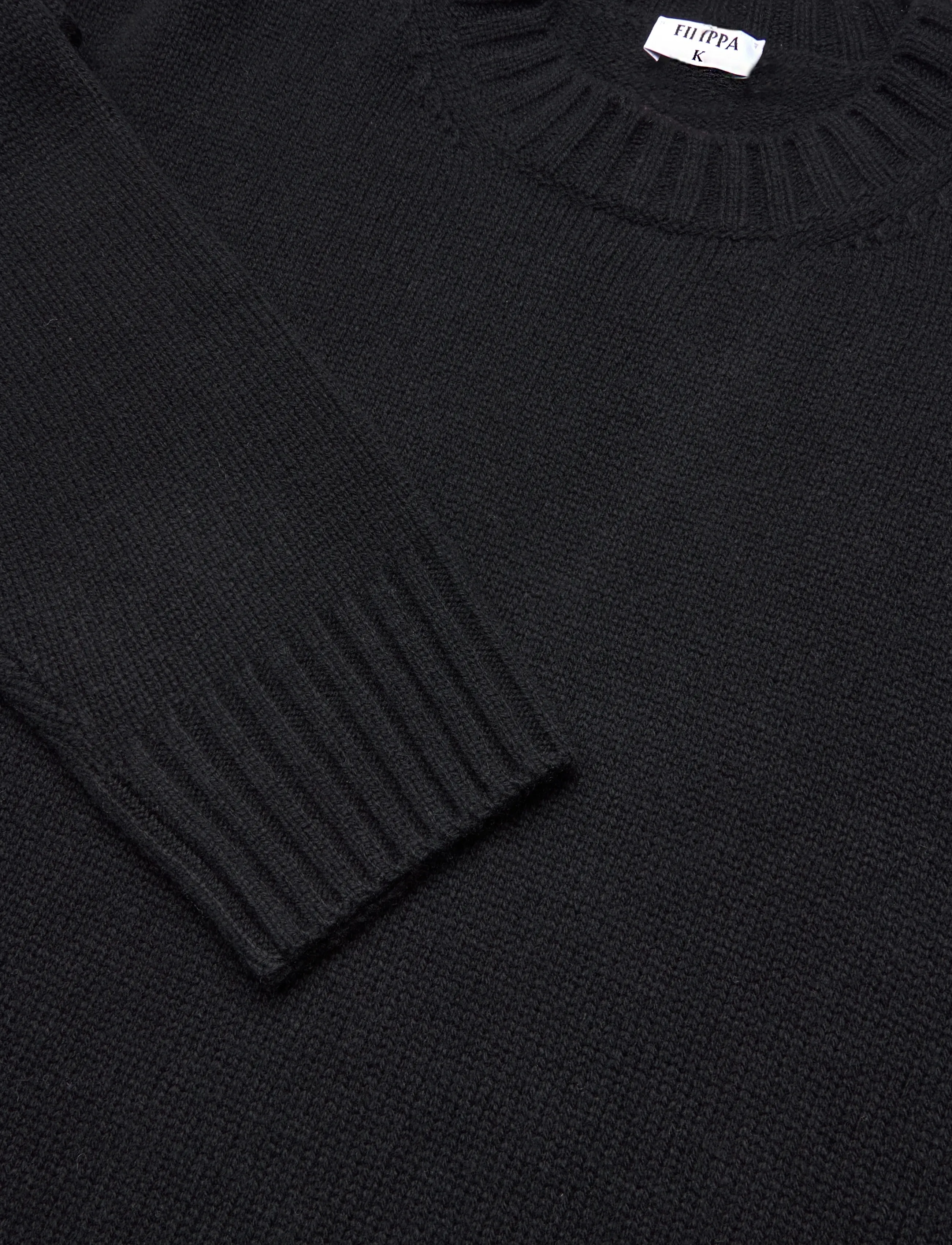 Filippa K - Wool Cashmere Sweater - pullover - black - 2