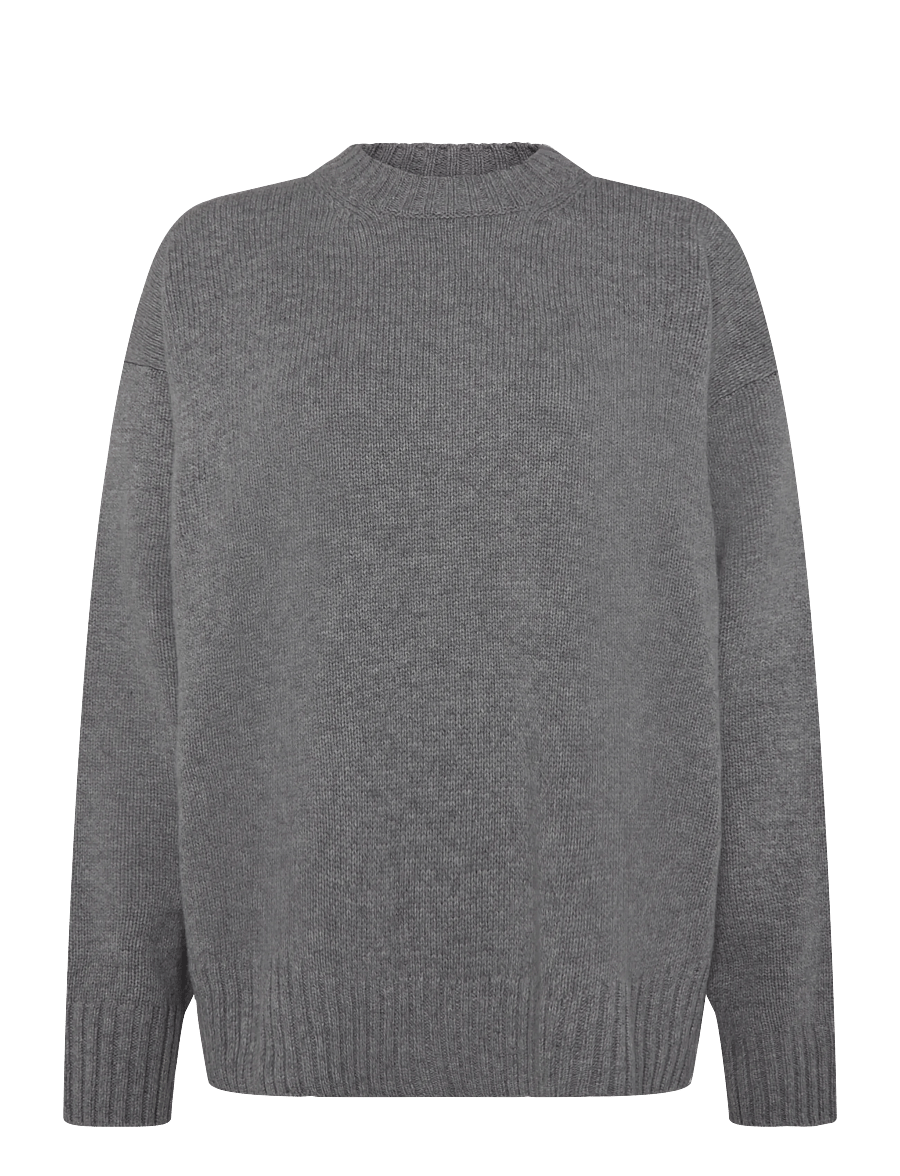 Filippa K - Wool Cashmere Sweater - pullover - grey melange - 0