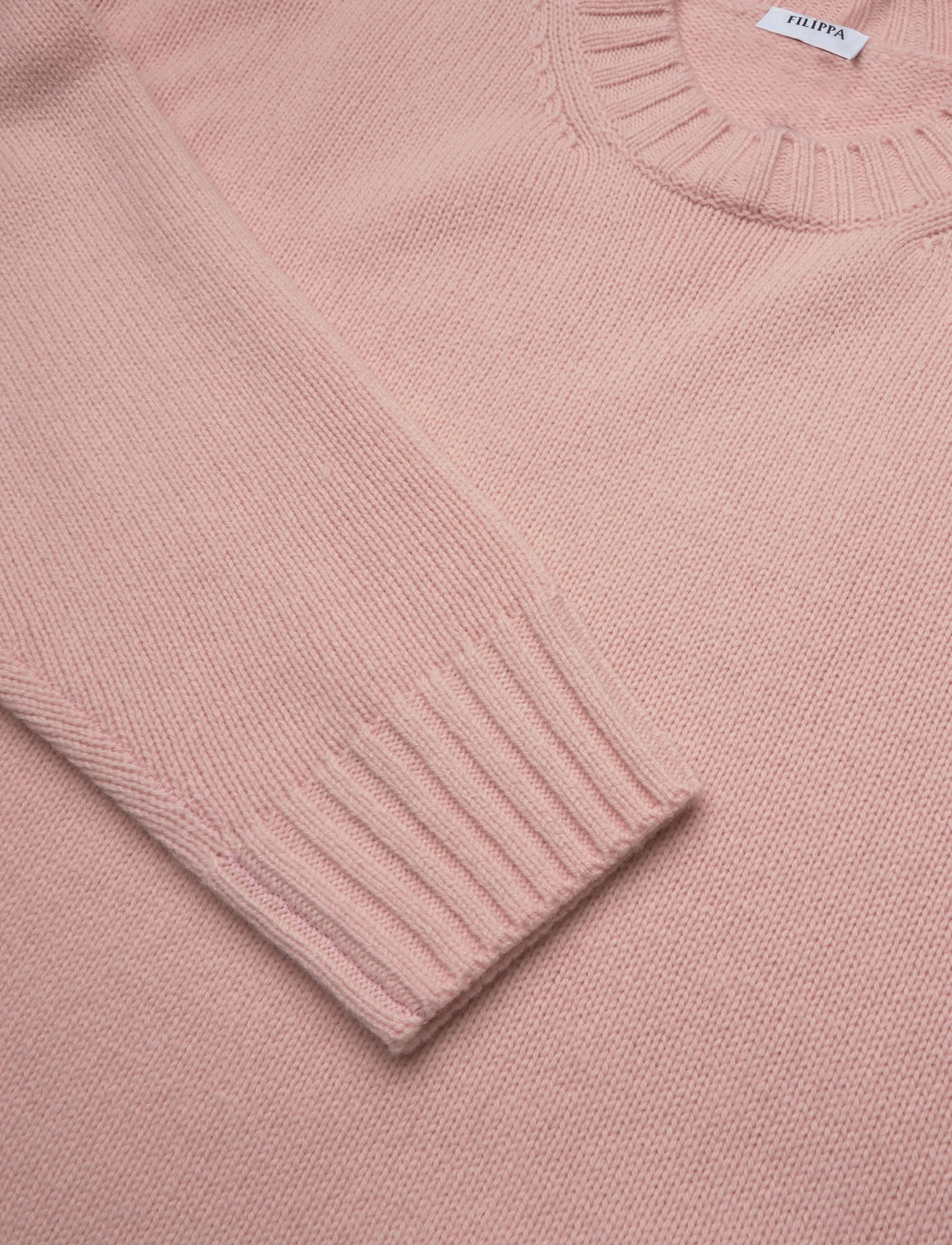 Filippa K - Wool Cashmere Sweater - sweaters - soft rose - 2