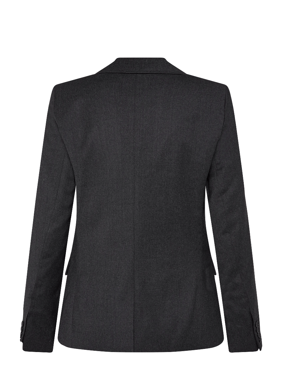 Filippa K - Sasha Flannel Blazer - single breasted blazers - dark grey melange - 1