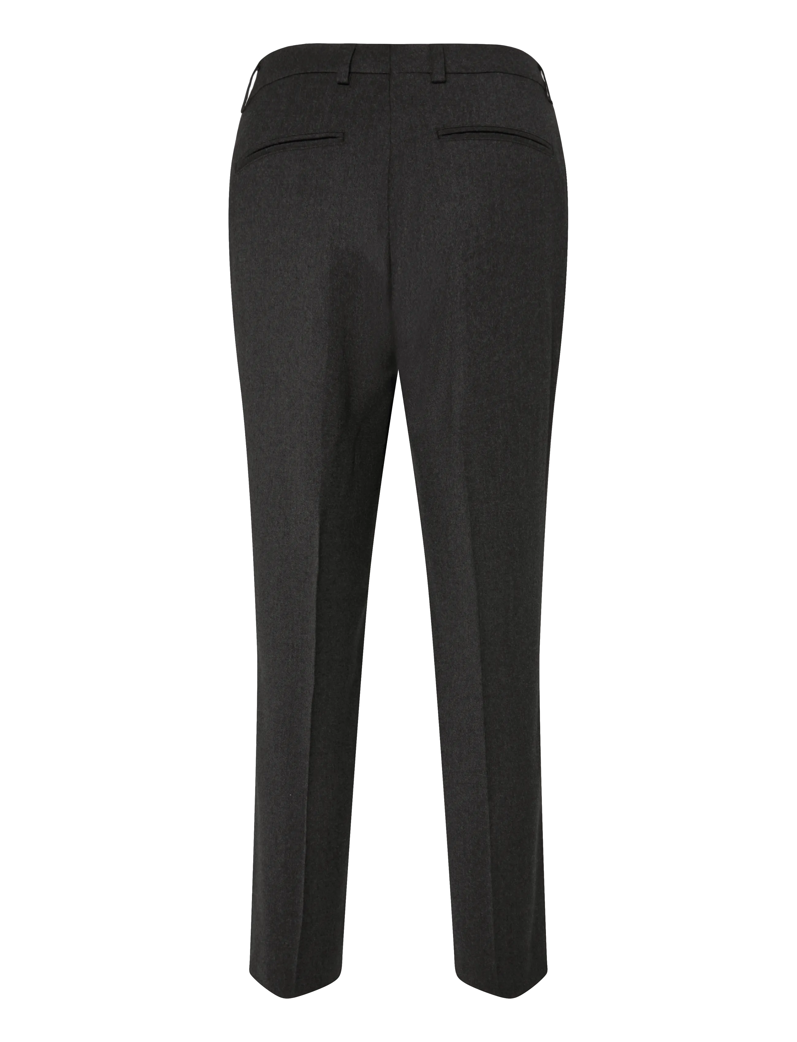 Filippa K - Emma Cropped Flannel Trousers - capri-püksid - dark grey melange - 1