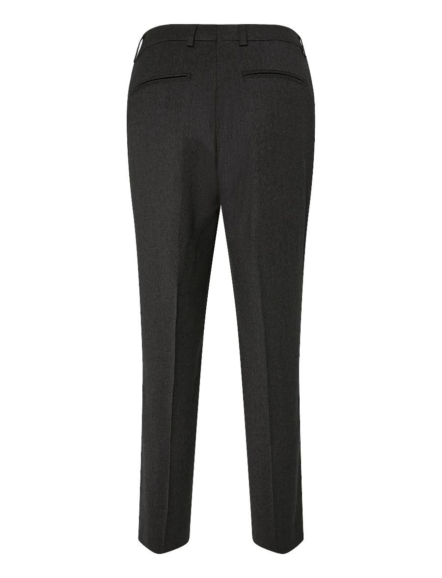 Filippa K - Emma Cropped Flannel Trousers - capri-püksid - dark grey melange - 1