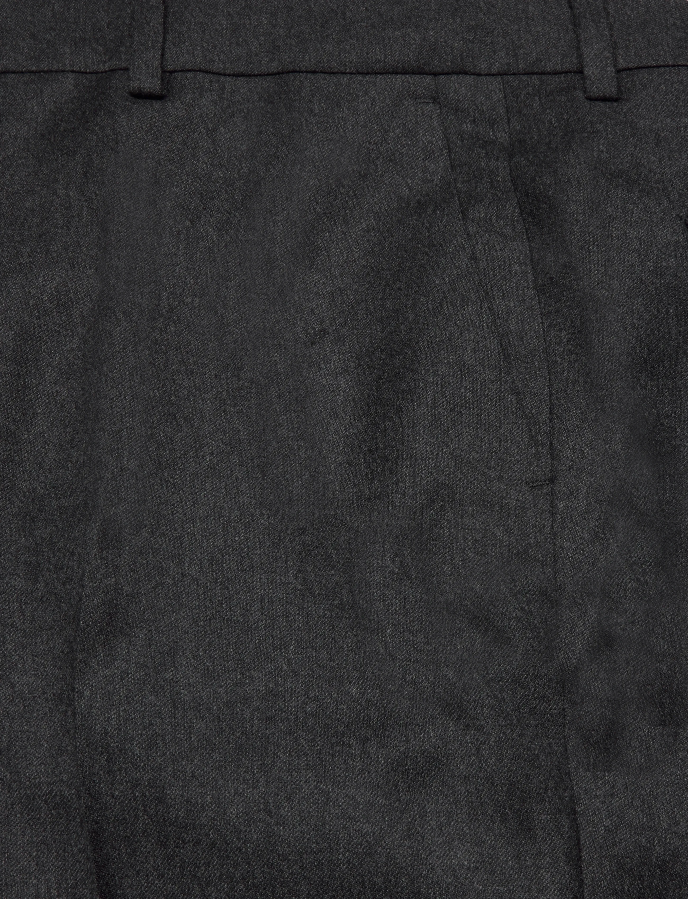 Filippa K - Emma Cropped Flannel Trousers - capri-püksid - dark grey melange - 2