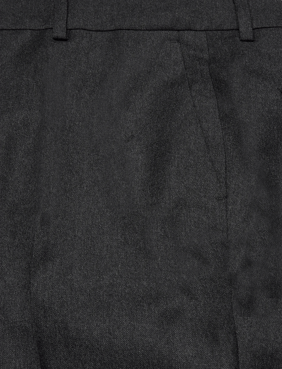 Filippa K - Emma Cropped Flannel Trousers - capri-püksid - dark grey melange - 2
