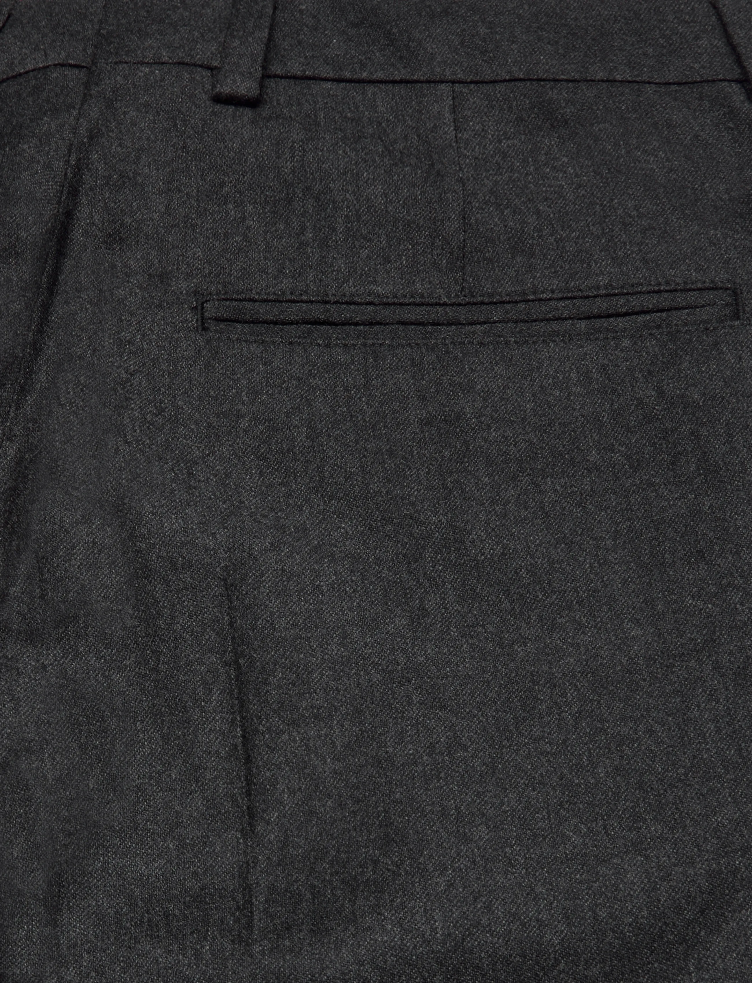 Filippa K - Emma Cropped Flannel Trousers - capri-püksid - dark grey melange - 4