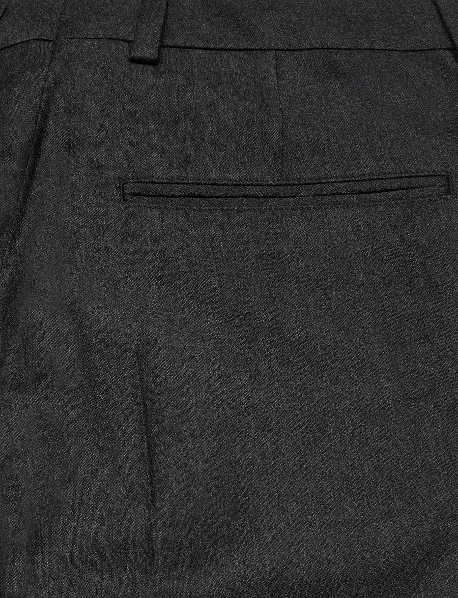 Filippa K - Emma Cropped Flannel Trousers - capri-püksid - dark grey melange - 4