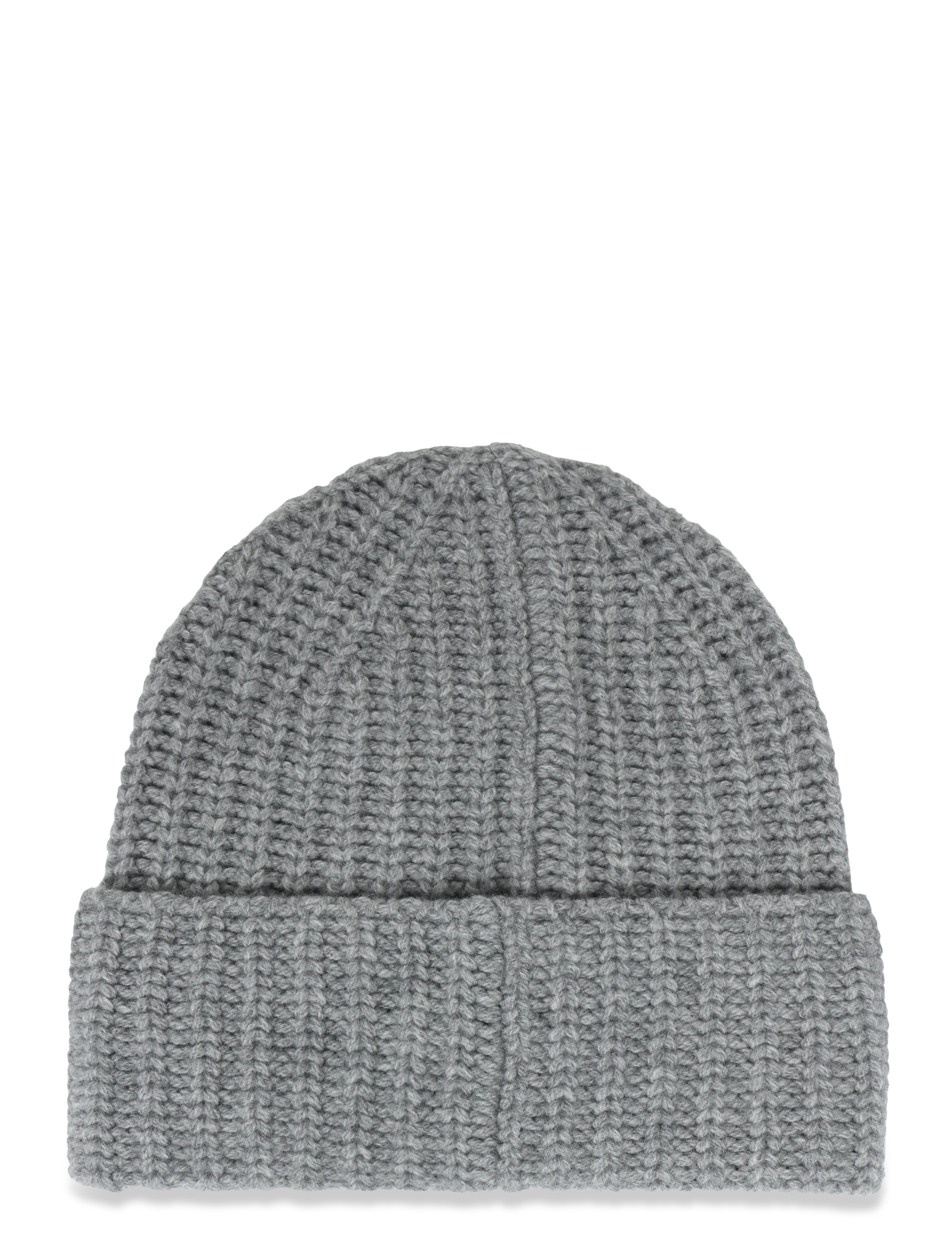 Filippa K Wool Cashmere Rib Hat - Beanies - GREY MELANGE / grey