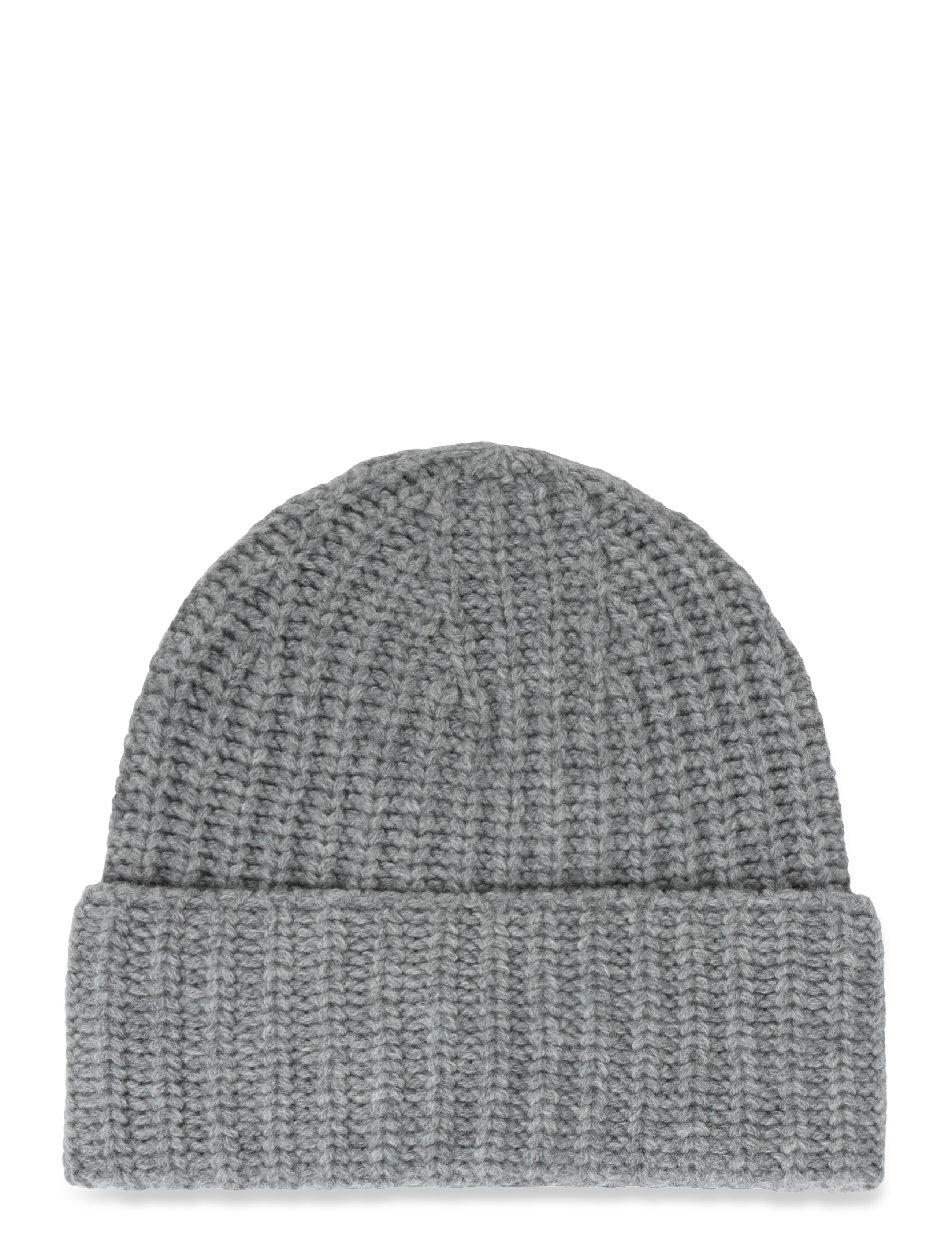 Filippa K - Wool Cashmere Rib Hat - beanies - grey melange - 1