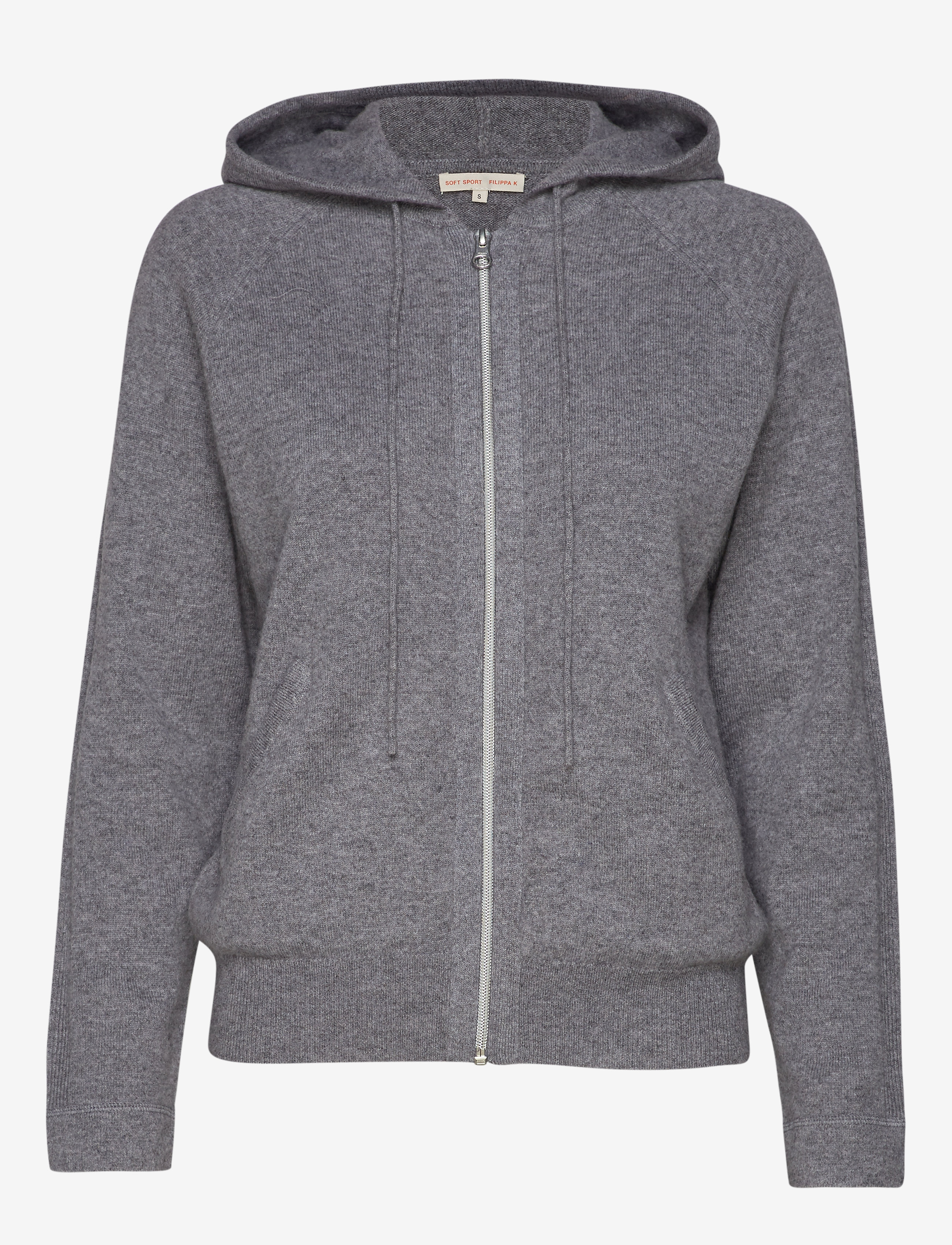 Filippa K - Cashmere Hoodie - grey mel. - 0
