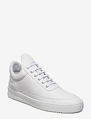 Low Top Ripple Nappa All White - WHITE