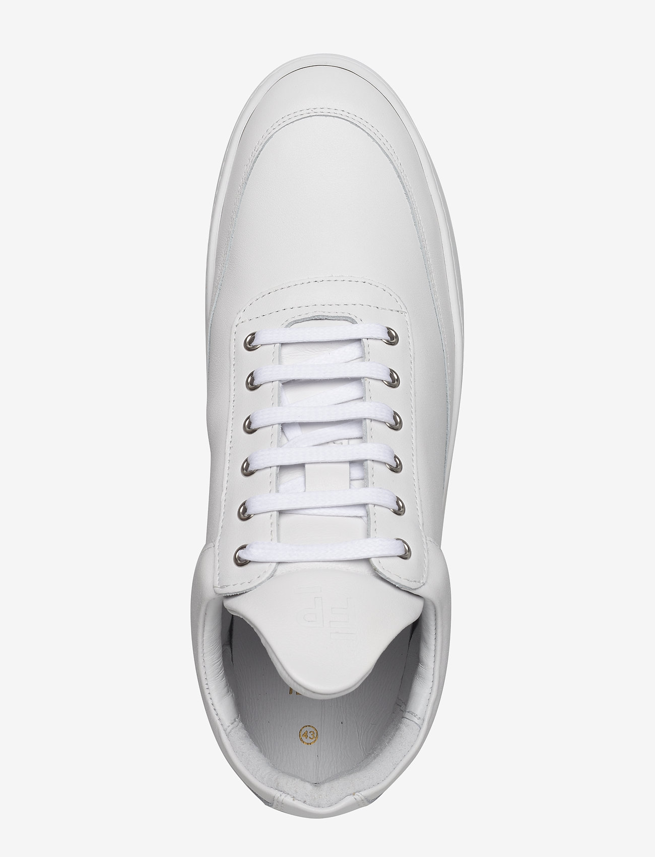 Filling Pieces - Low Top Ripple Nappa All White - låga sneakers - white - 4