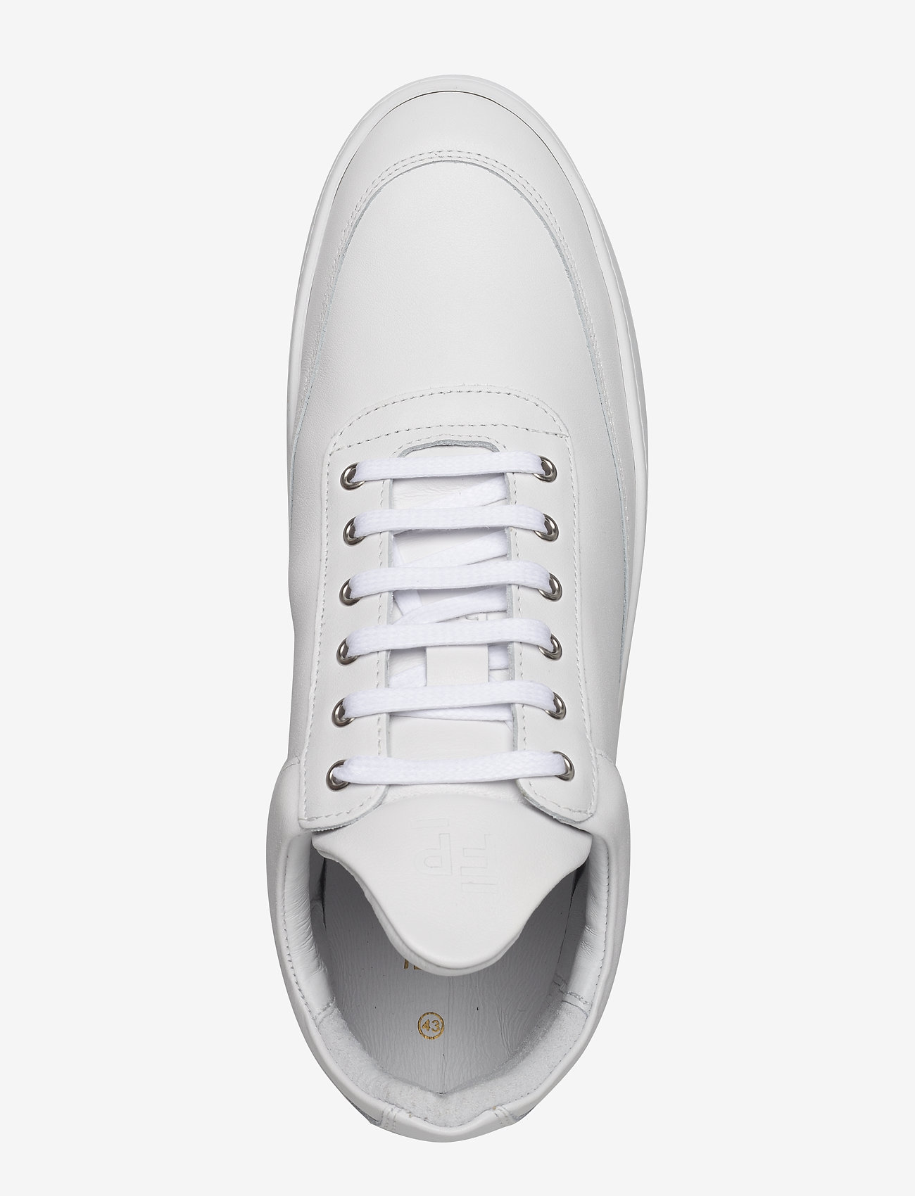 Filling Pieces - Low Top Ripple Nappa All White - low tops - white - 4