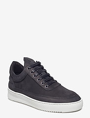 Filling Pieces - Low Top Ripple Basic Black - sportiska stila apavi ar pazeminātu potītes daļu - black/white - 0