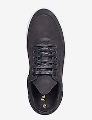 Filling Pieces - Low Top Ripple Basic Black - sportiska stila apavi ar pazeminātu potītes daļu - black/white - 3