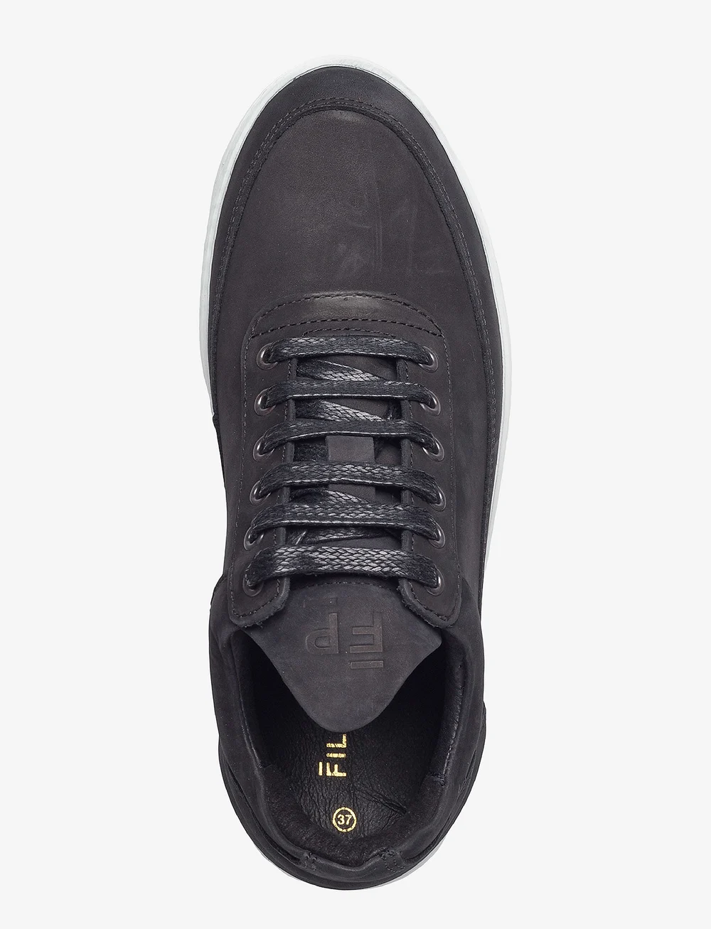 Filling Pieces - Low Top Ripple Basic Black - konfirmationstøj - black/white - 3