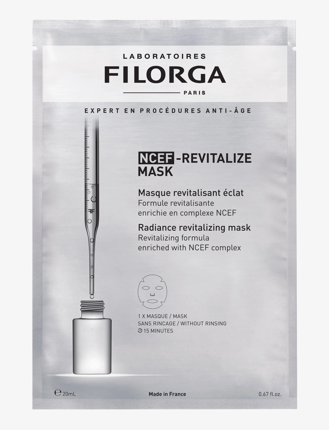 Filorga Ncef-Revitalize Revitalizing Radiance Mask, 1 PCS, Nude, Ansigtsmasker > Fugtgivende Maske, Dame