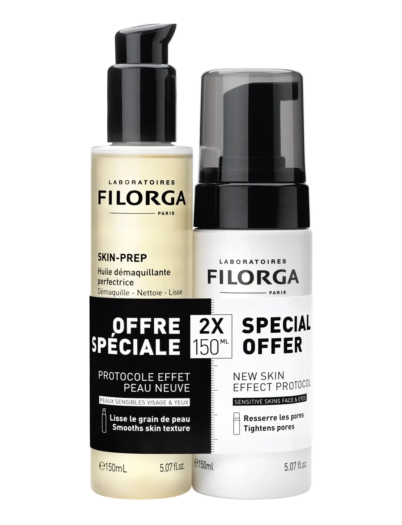 Filorga Skin-Prep Duo Cleansing Oil & Cleansing Foam, Skincare Sæt, Nude, Str: ONE SIZE